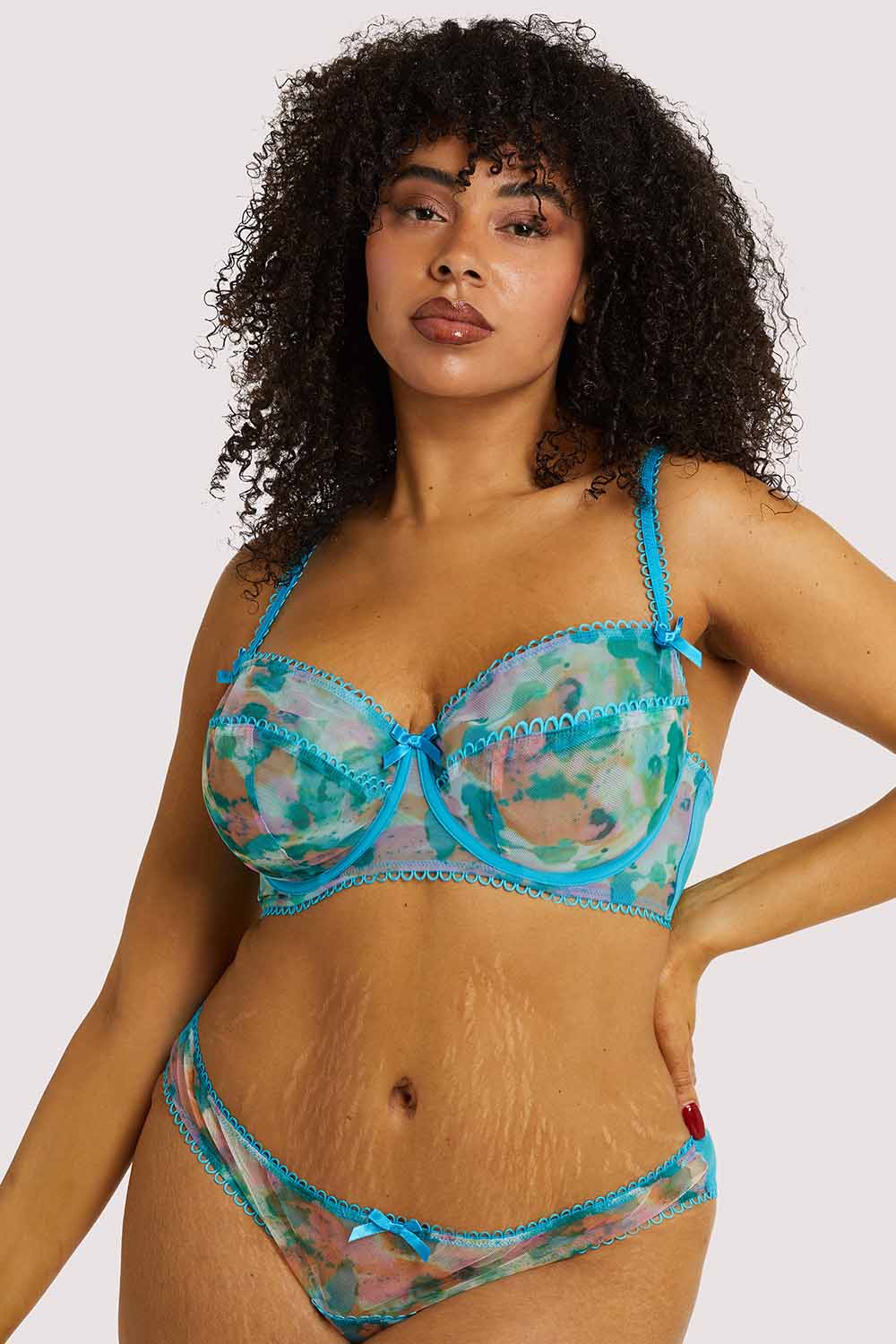 Joey Blue Watercolour Bra - Image 11