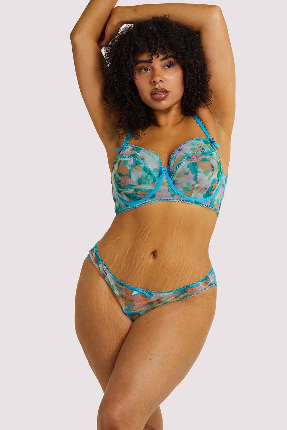 Joey Blue Watercolour Bra - Image 12