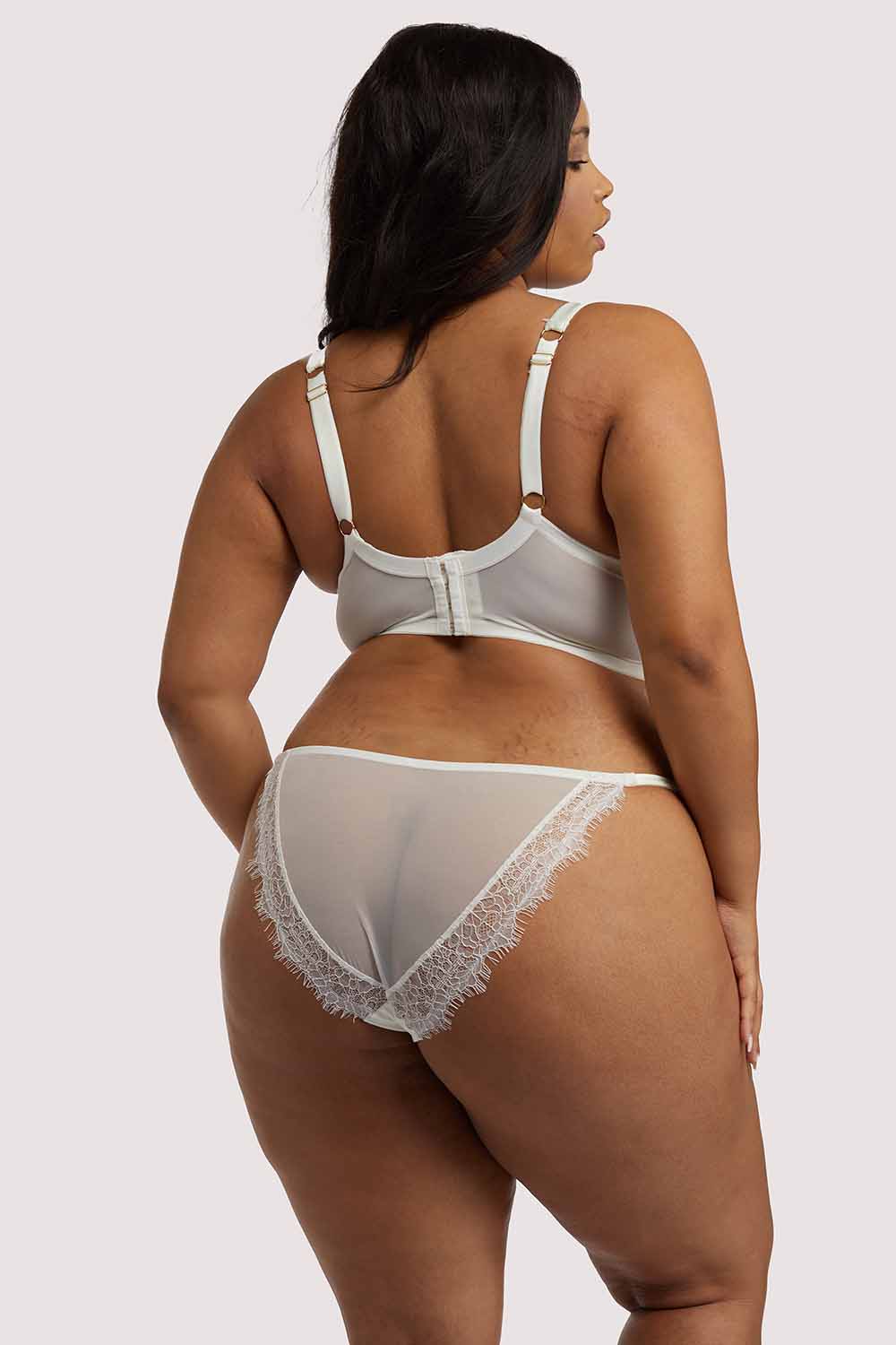 Melina Ivory Longline Plunge Bra - Image 11