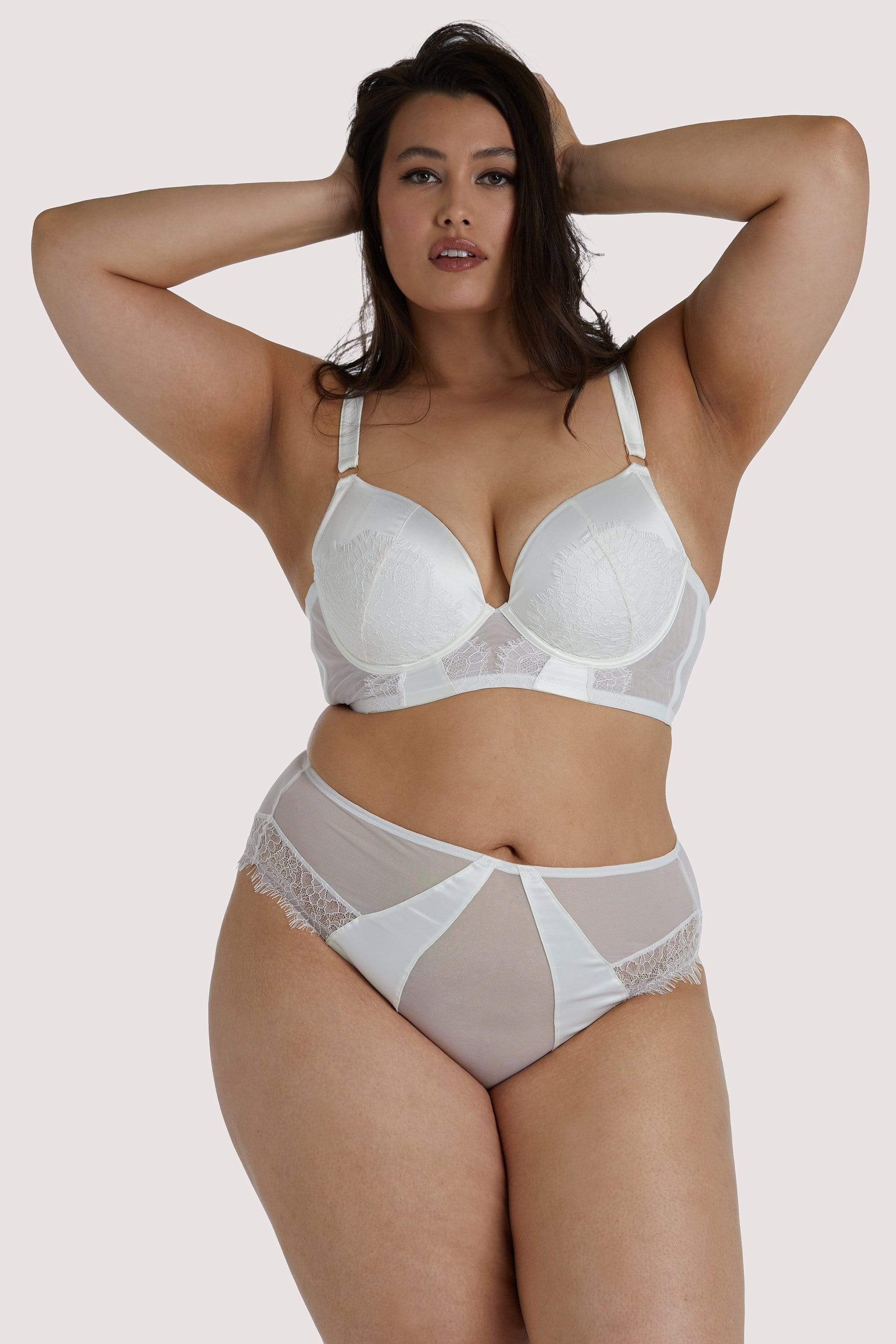 Melina Ivory Longline Plunge Bra - Image 12