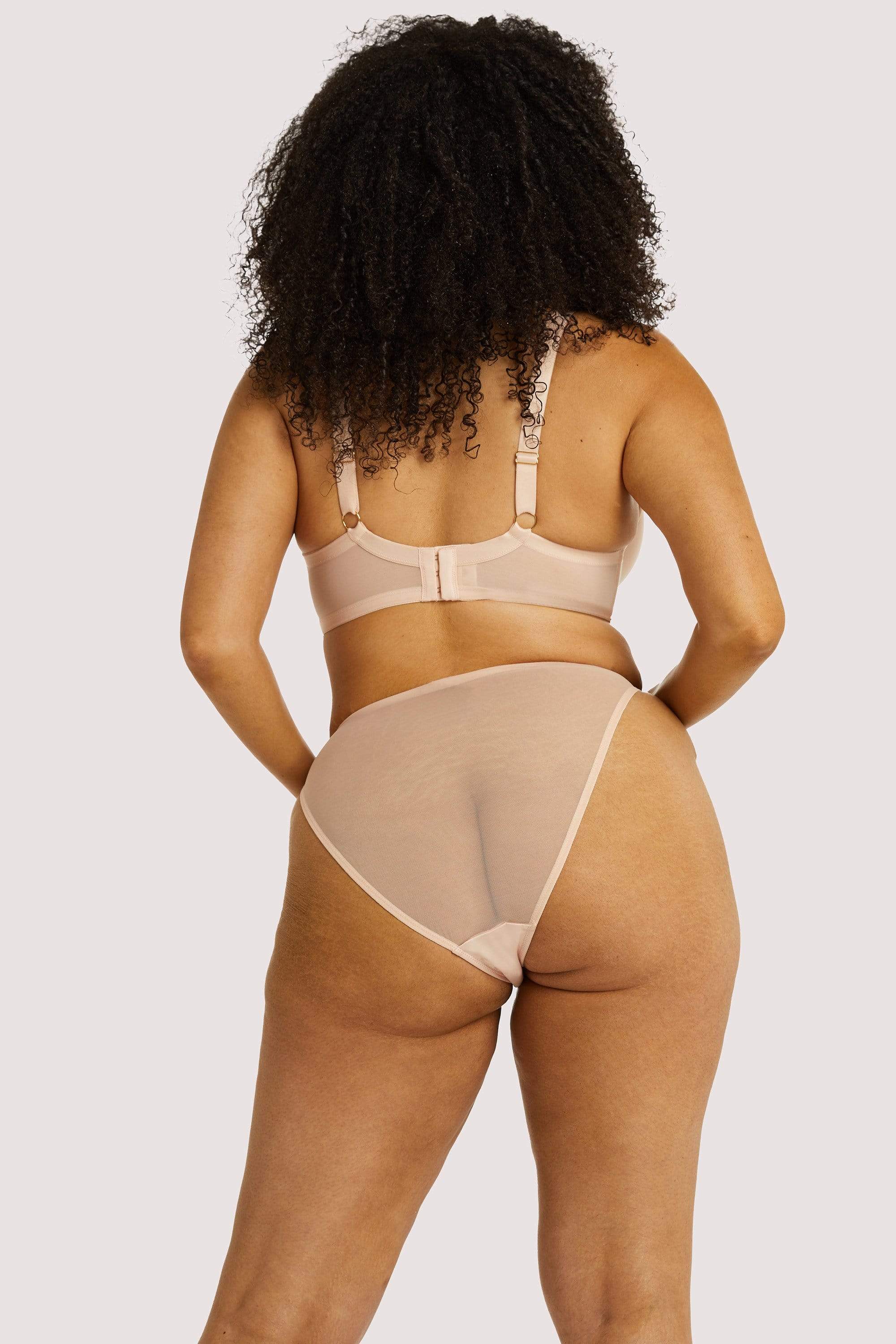 Virginia Peach Guipure Quarter Cup Bra - Image 13