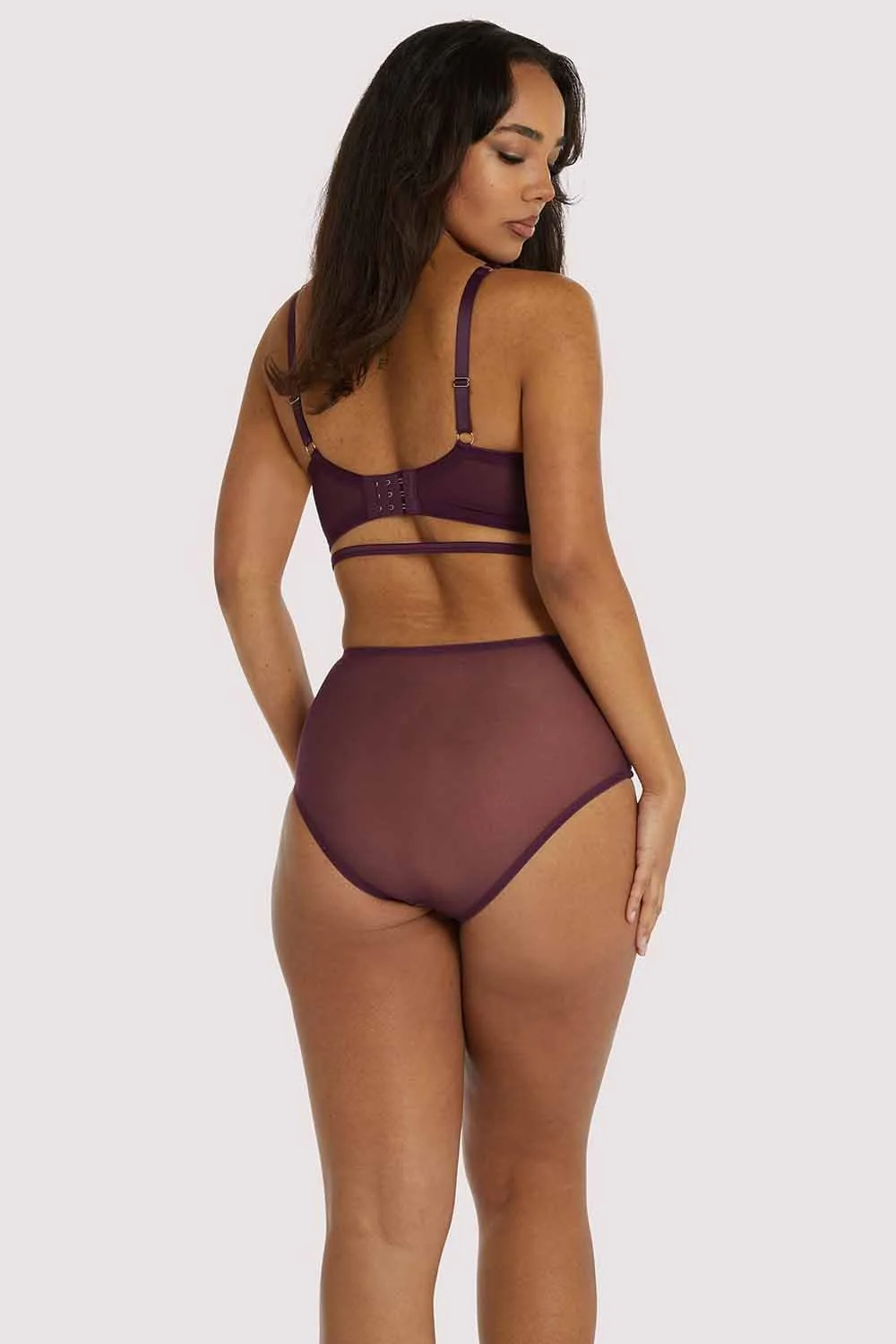 Muriel Purple Plunge Bra - Image 7
