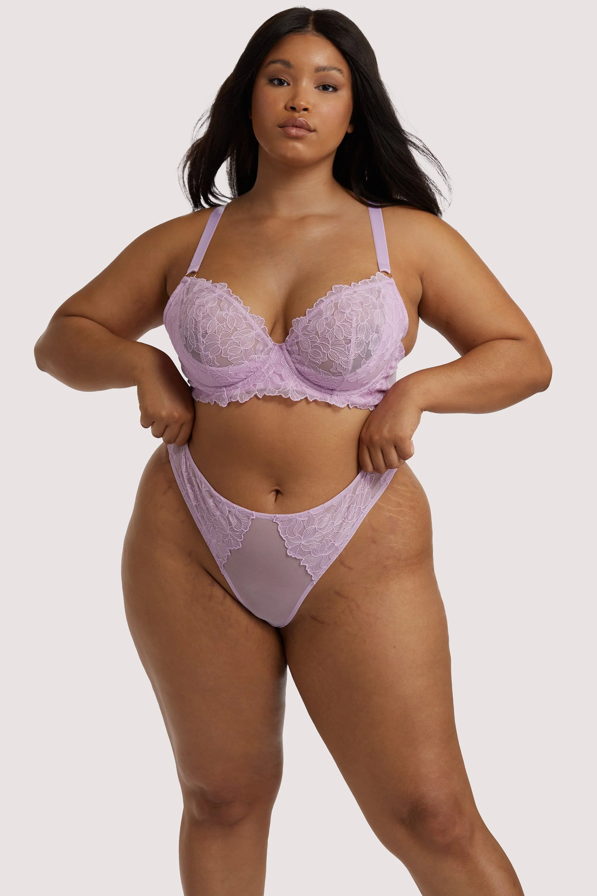 Lila Lilac Plunge Bra - Image 12