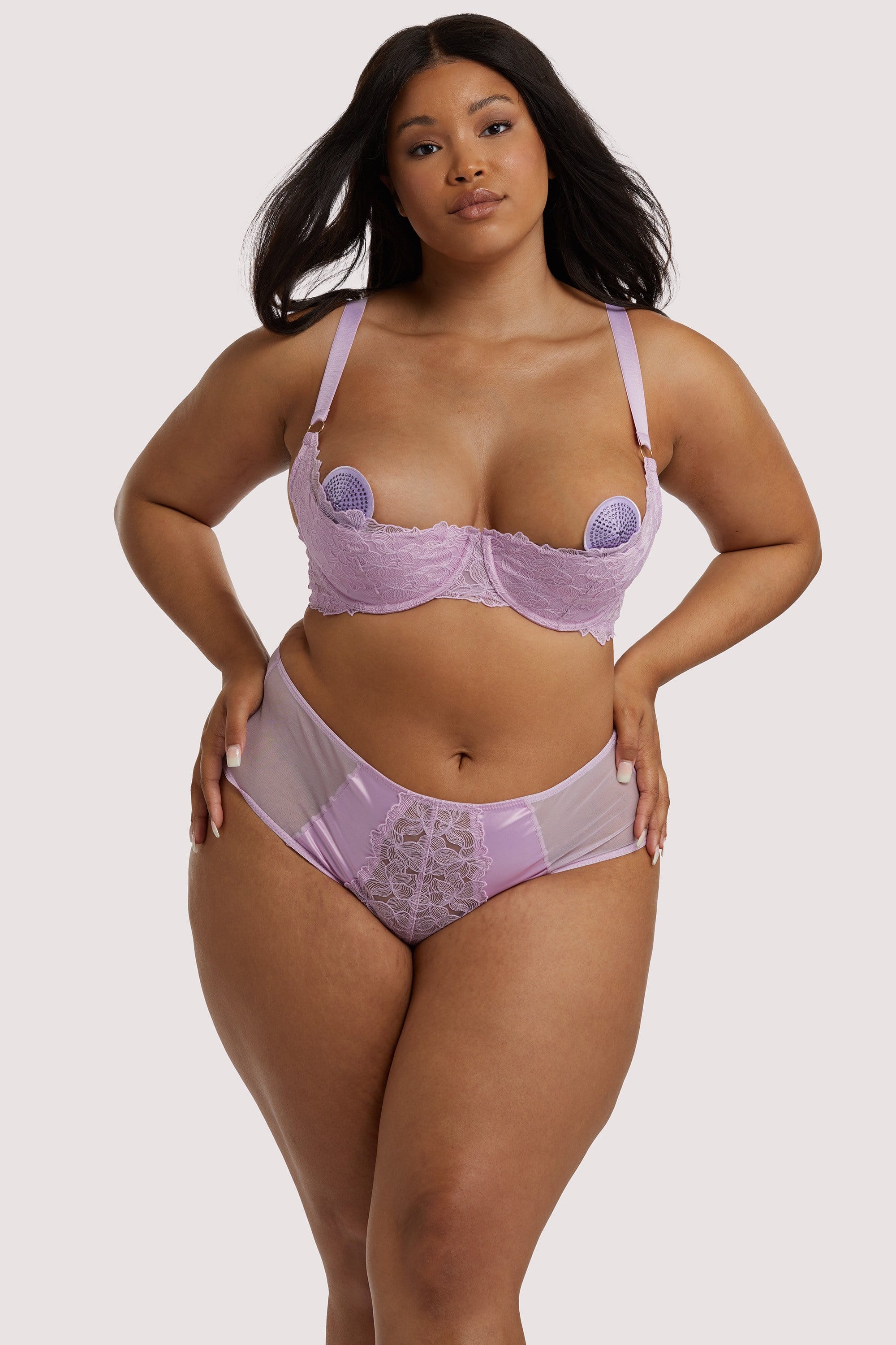 Lila Lilac Quarter Cup Bra - Image 10