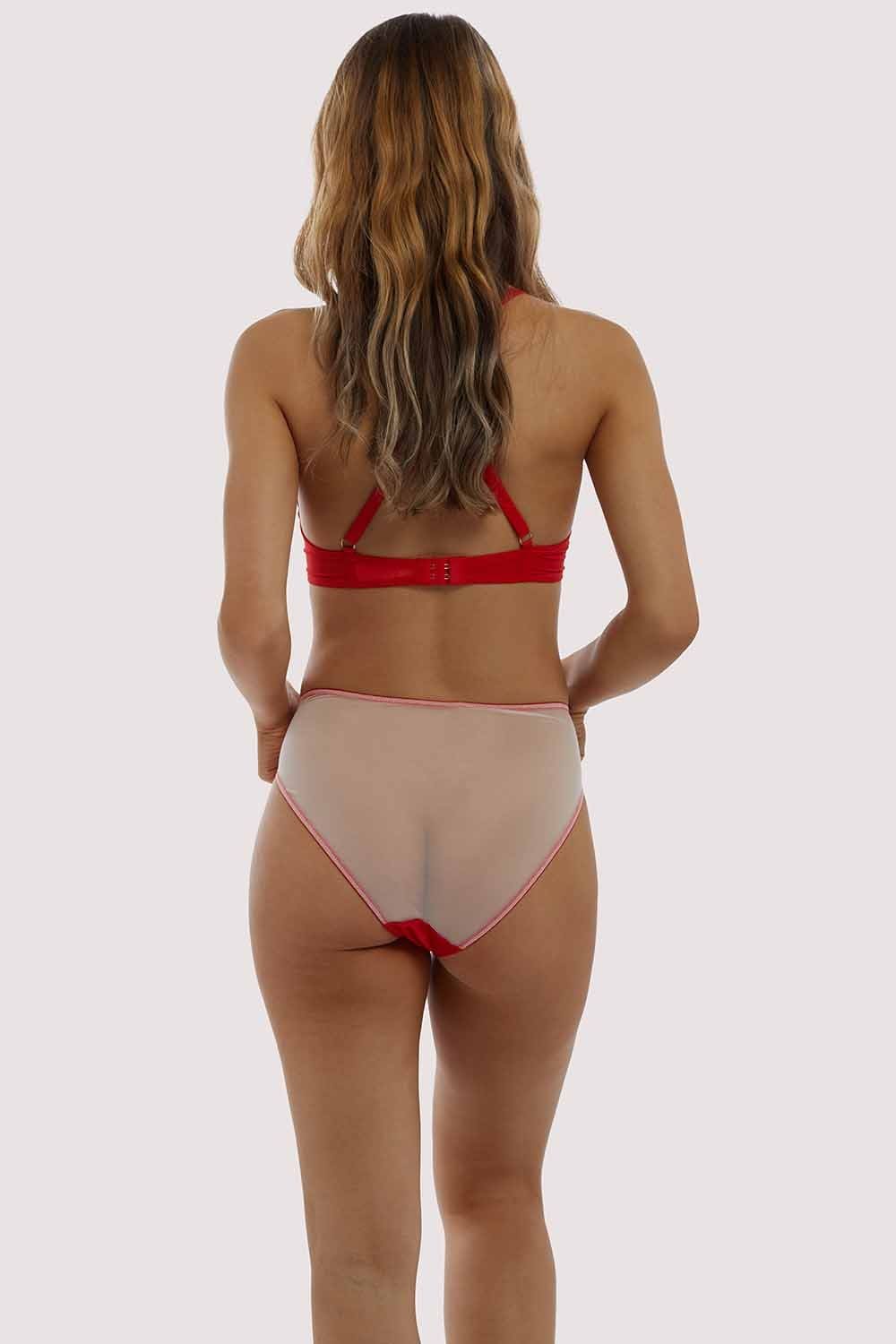 Anaise Red Racer Back Balcony Bra - Image 7