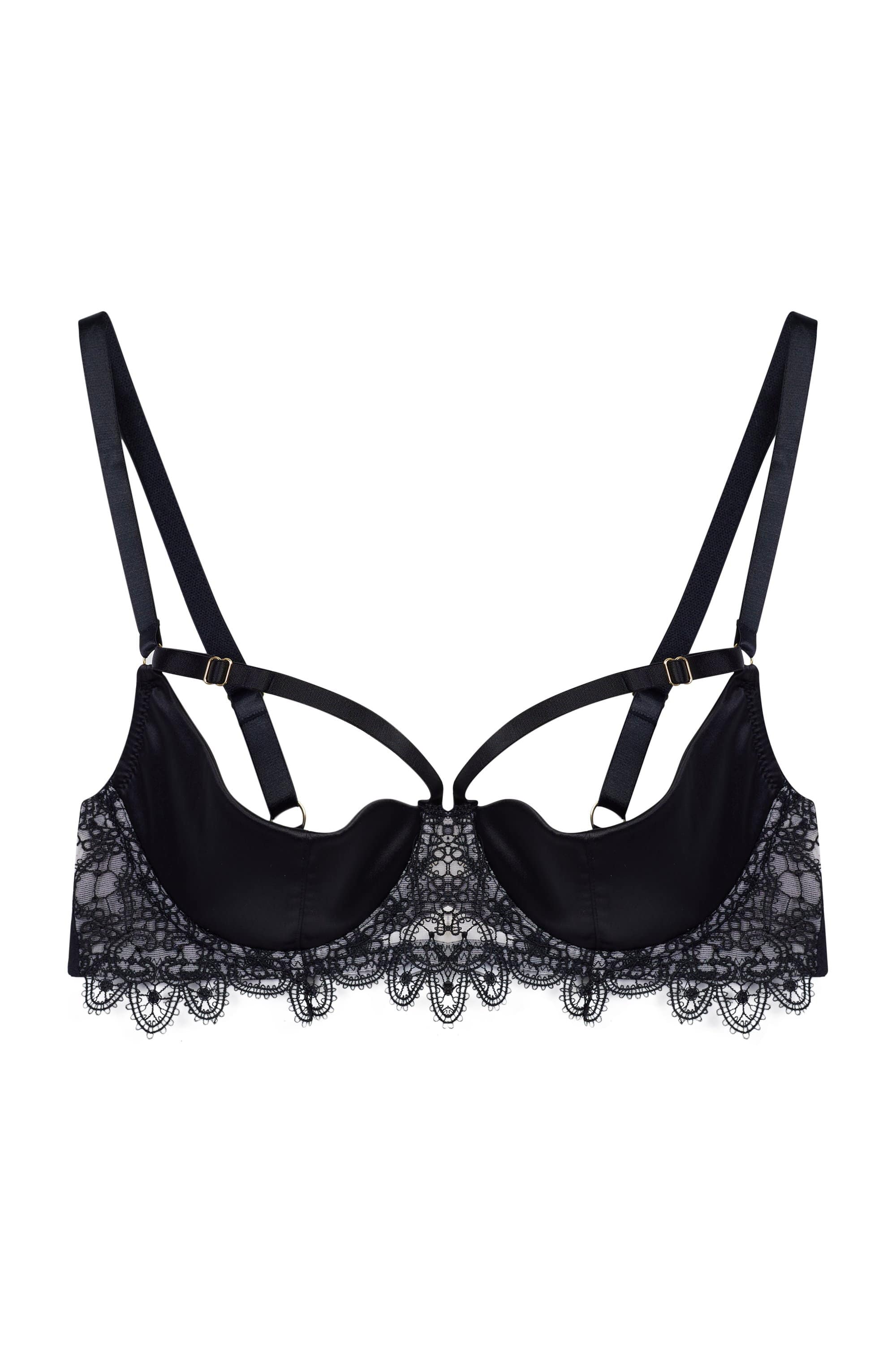 Anaise Black Quarter Cup Bra - Image 10