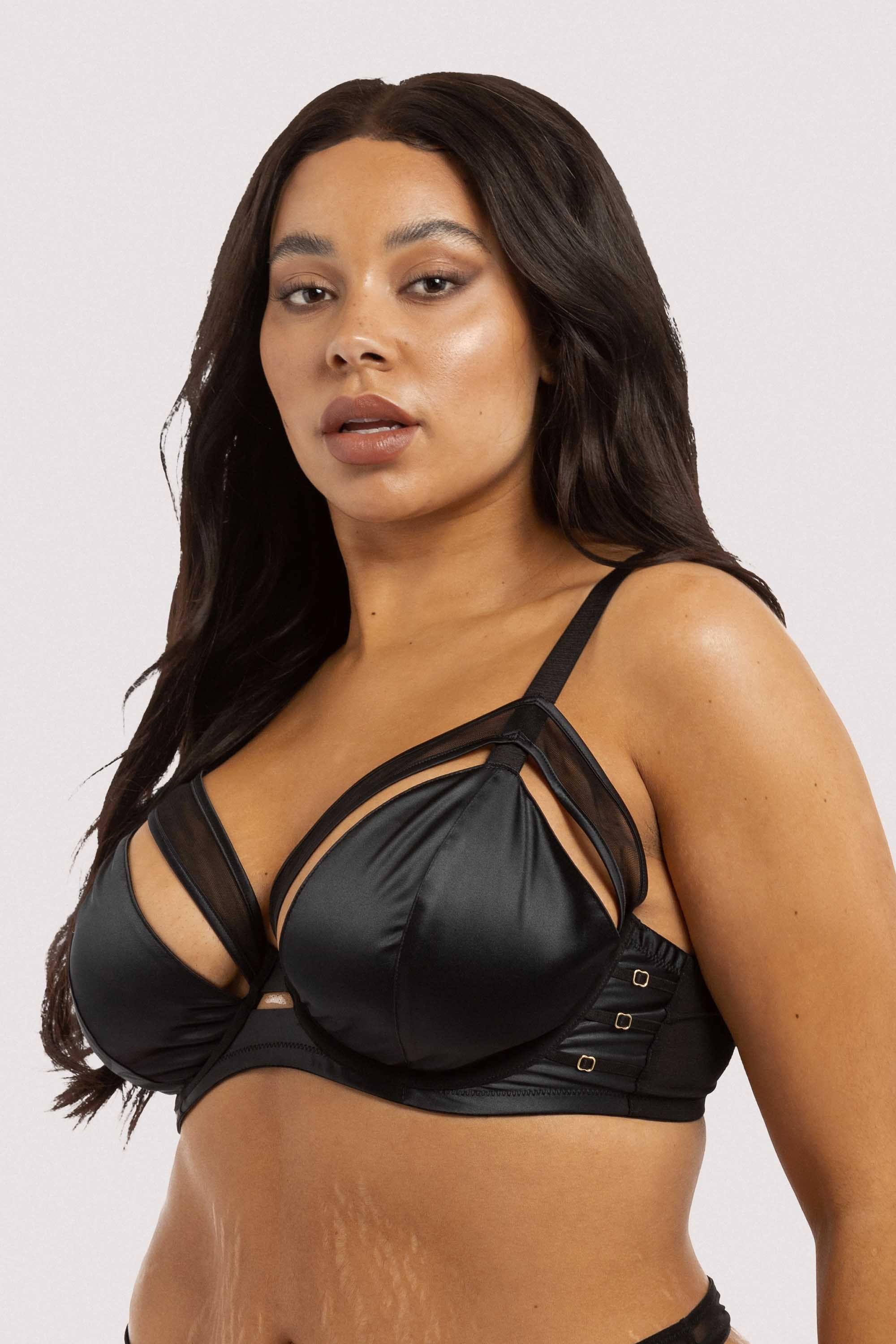 Charlie Black Cut-out Plunge Bra - Image 2