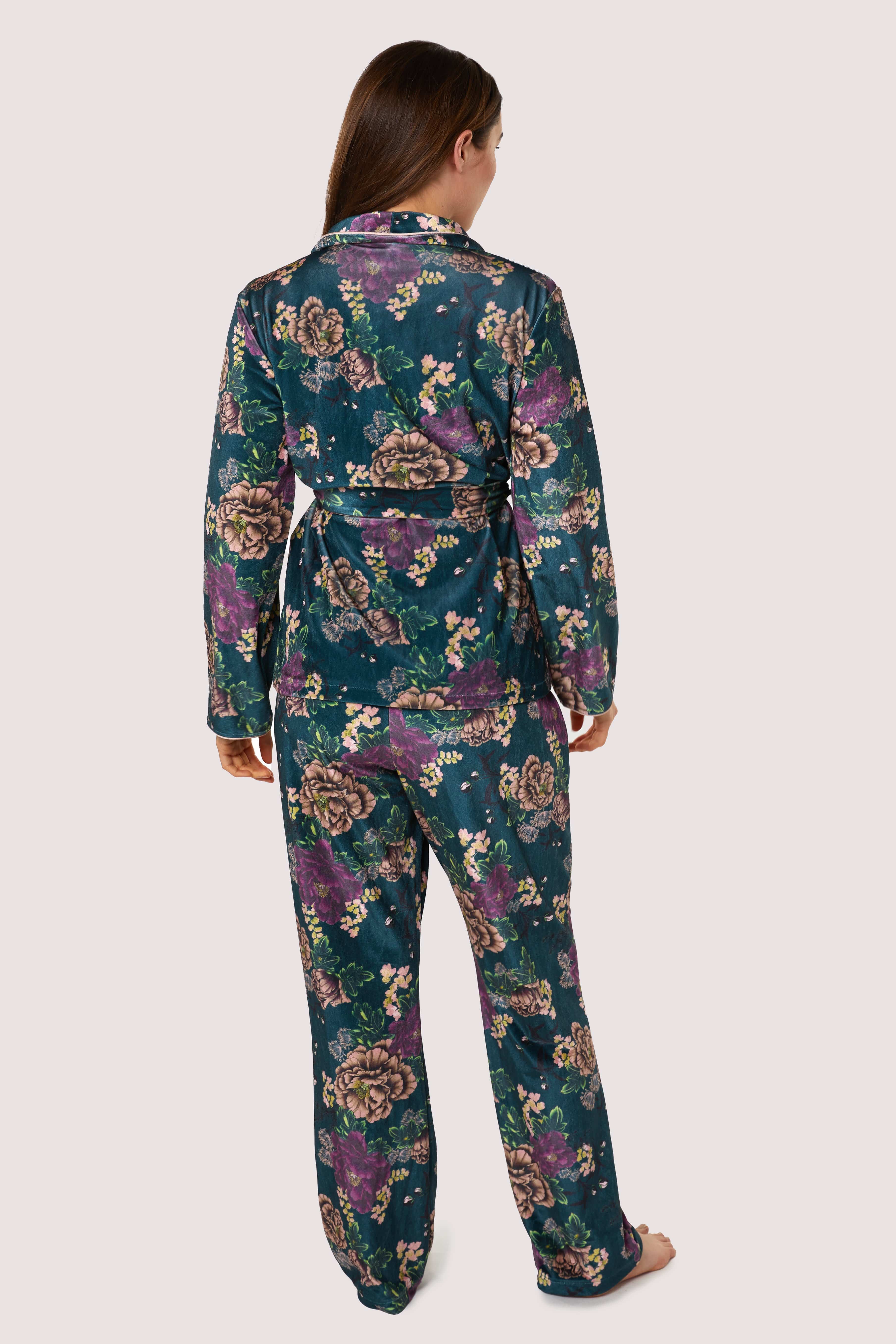 Printed velvet PJ set - Image 4