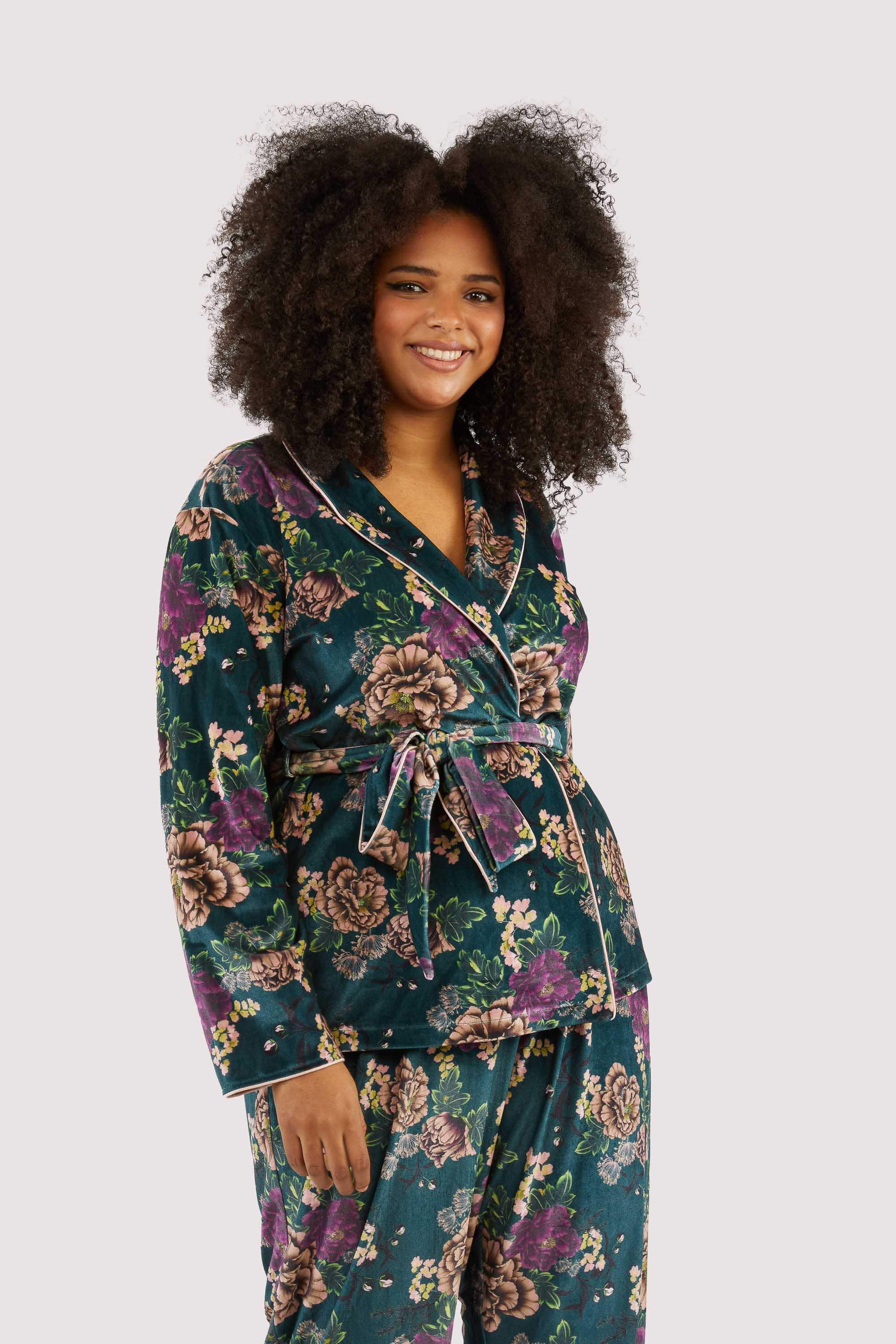 Printed velvet PJ set - Image 5