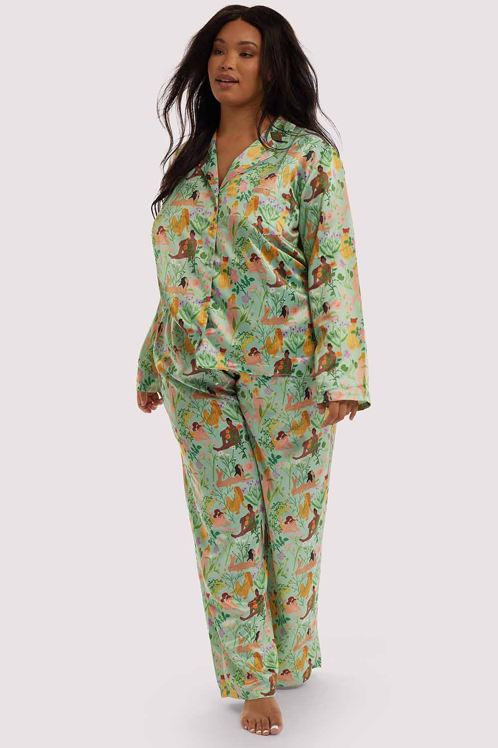 Bodil Jane Recycled Nudes & Flowers Shirt - Image 8