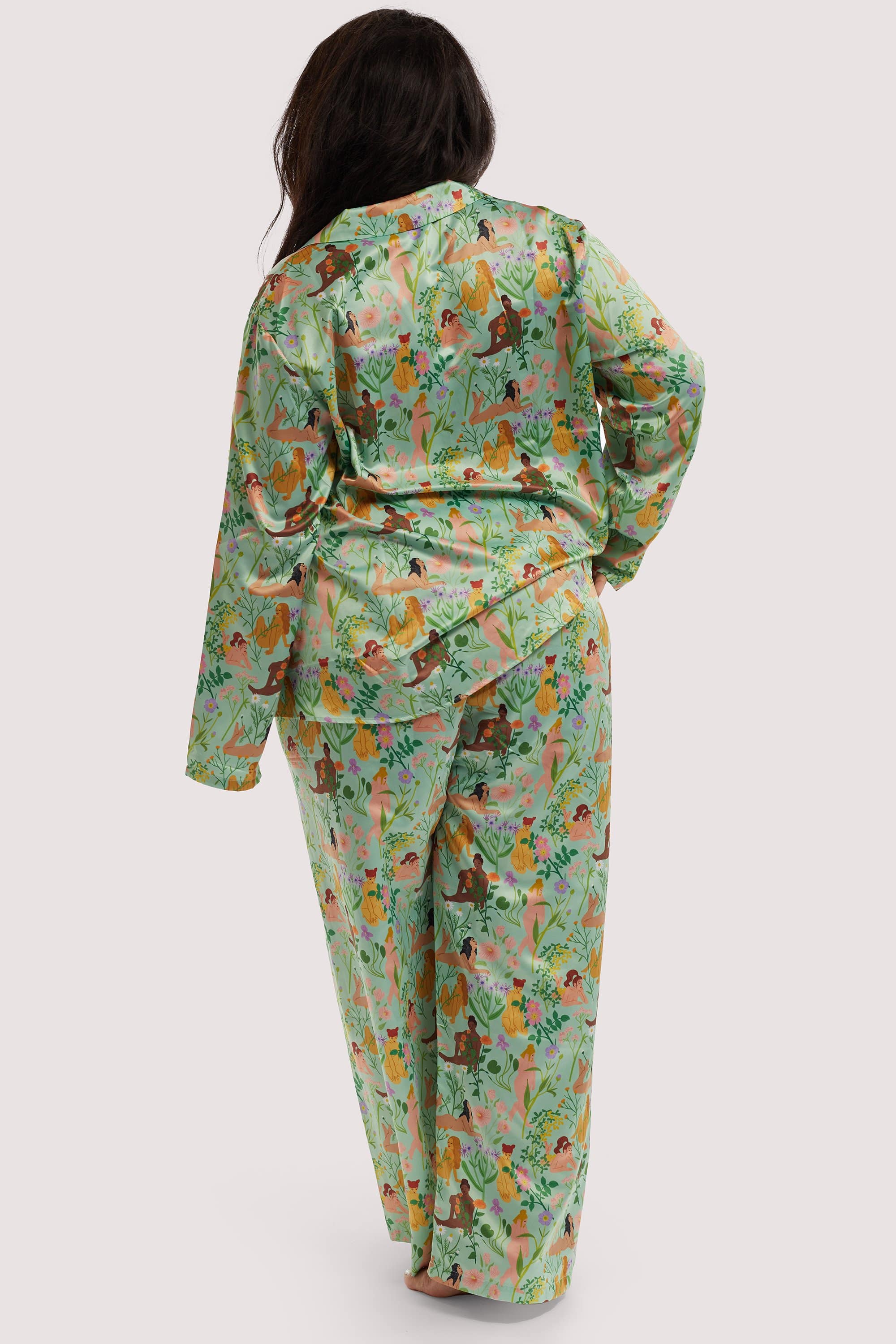 Bodil Jane Recycled Nudes & Flowers Trousers - Image 3