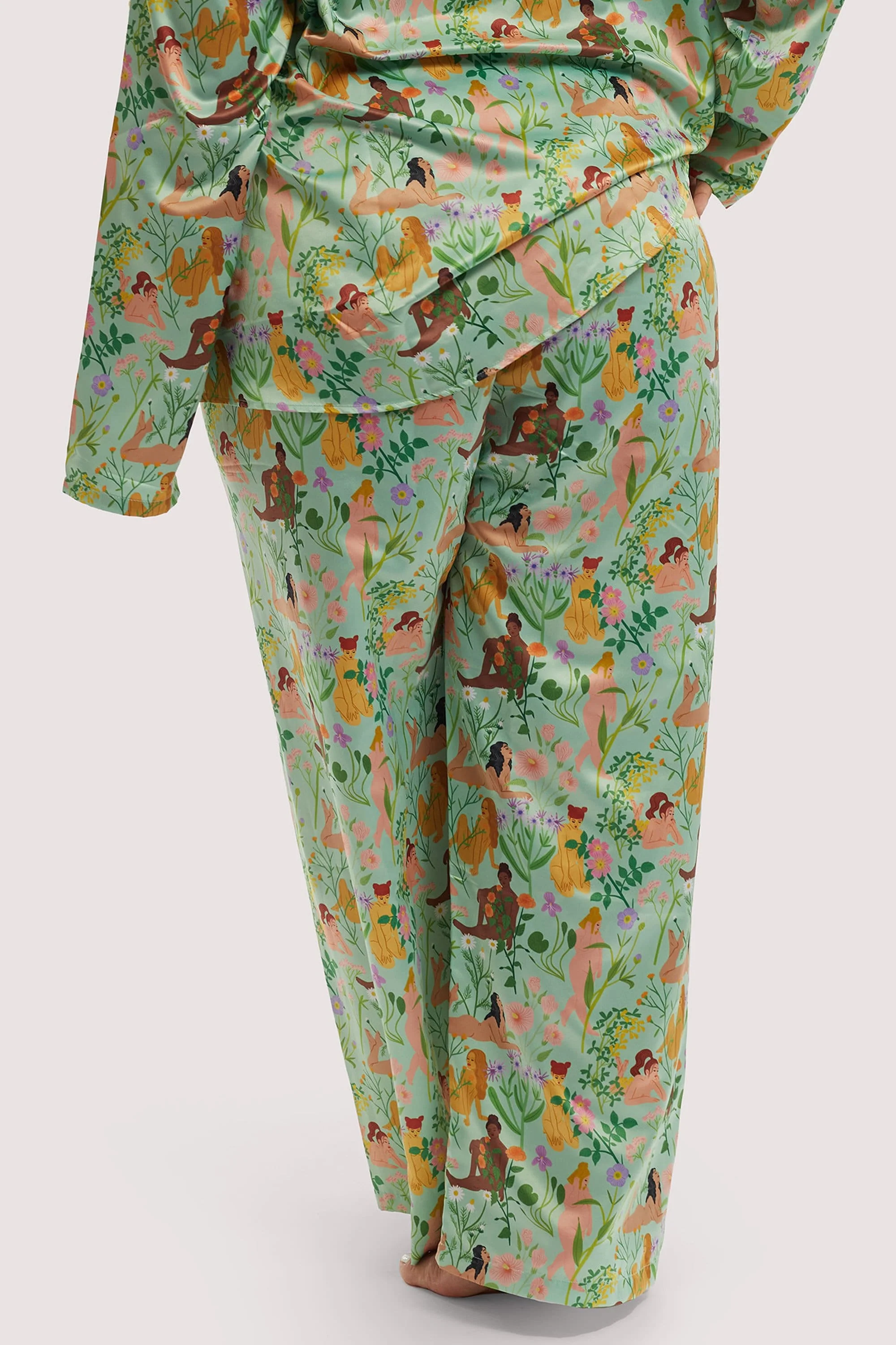Bodil Jane Recycled Nudes & Flowers Trousers - Image 4