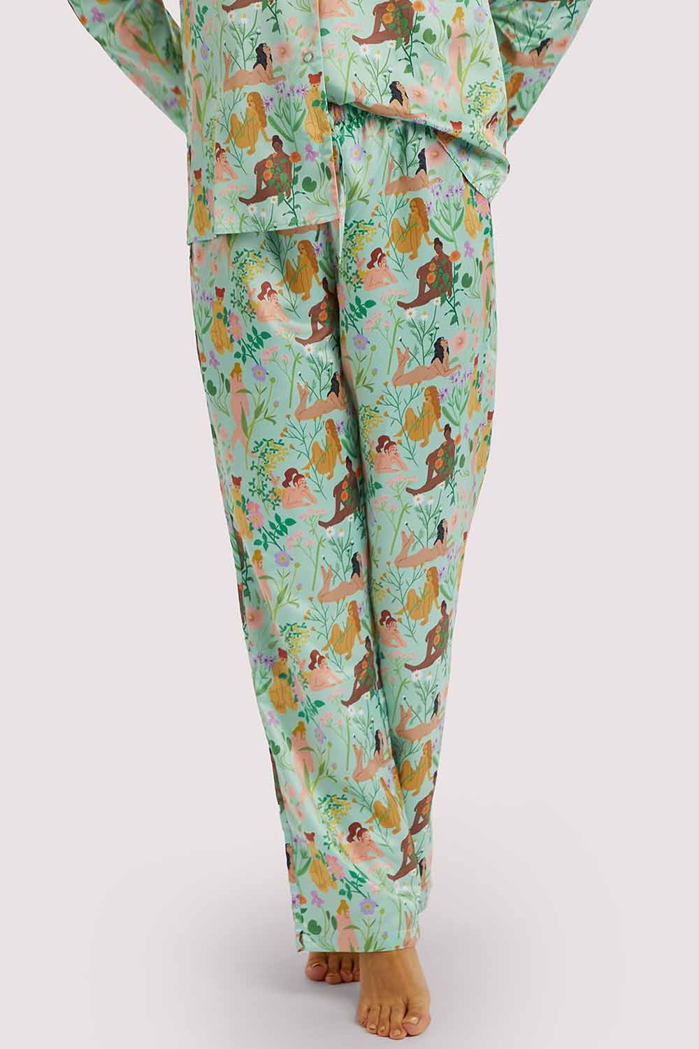 Bodil Jane Recycled Nudes & Flowers Trousers - Image 5