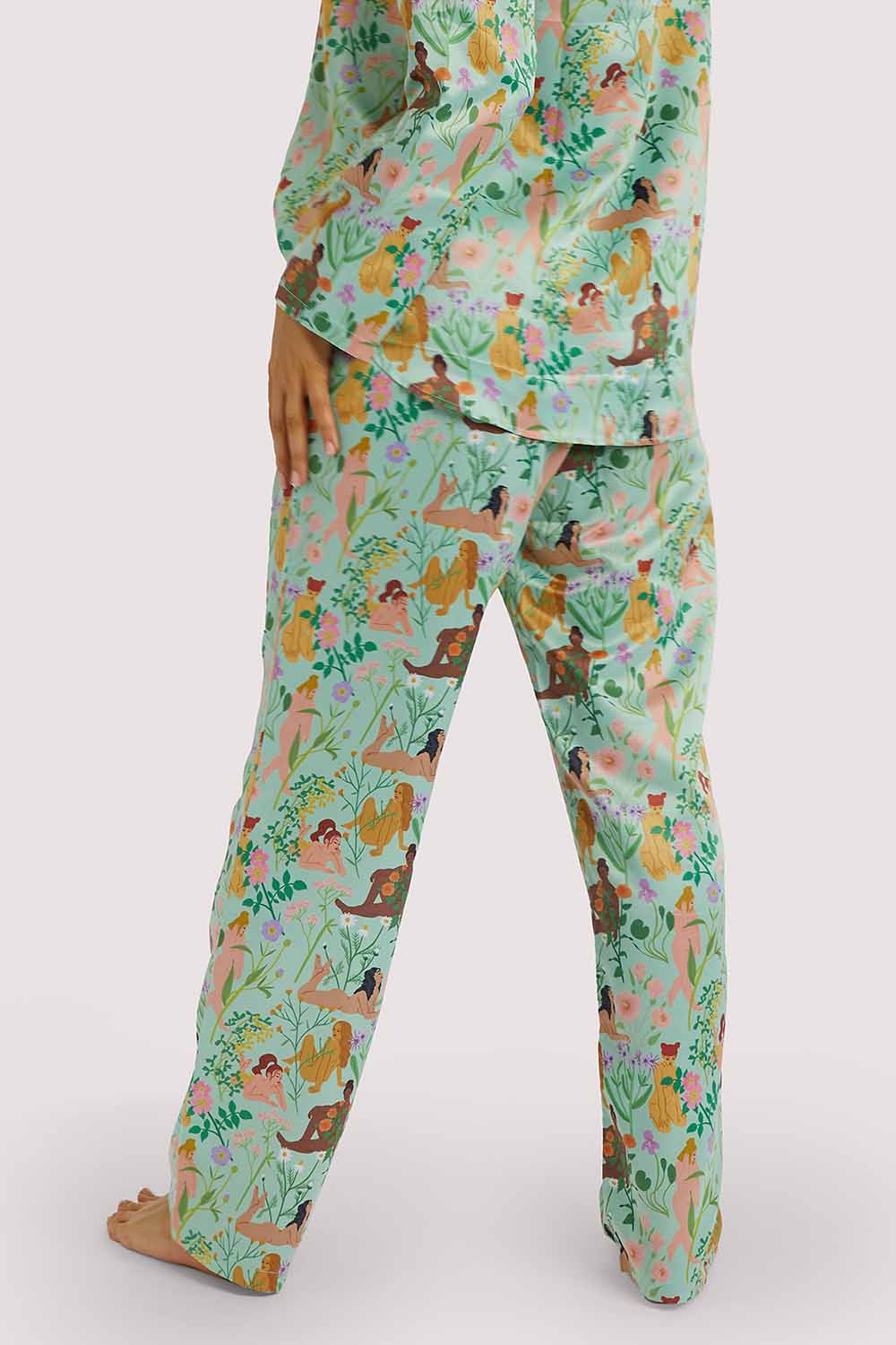 Bodil Jane Recycled Nudes & Flowers Trousers - Image 9