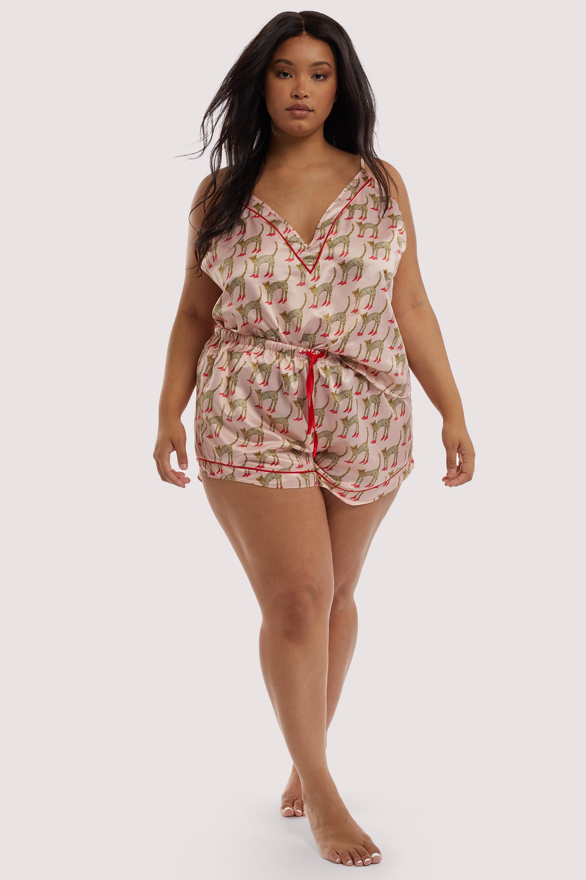 Bouffants Recycled Pink Cheeta Recycled Cami - Image 3
