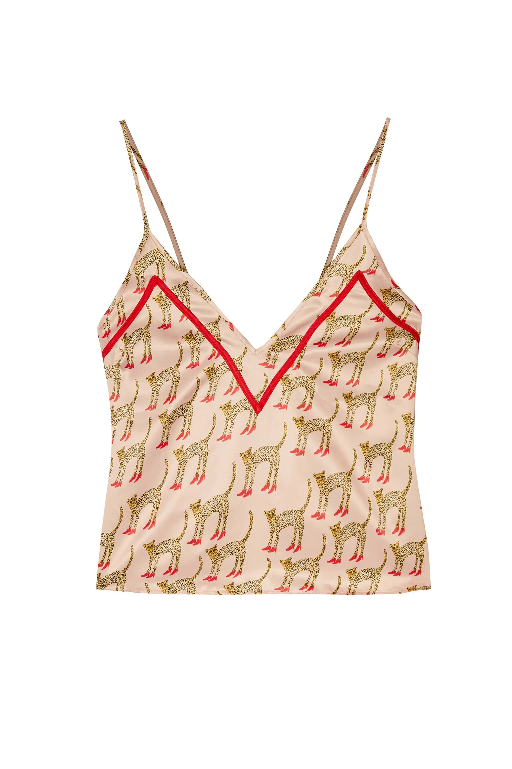 Bouffants Recycled Pink Cheeta Recycled Cami - Image 6