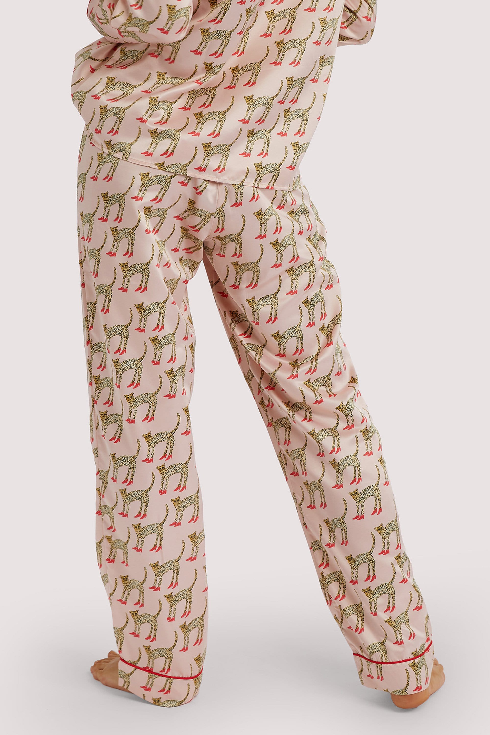 Bouffants Recycled Cheeta Satin Trousers - Image 5