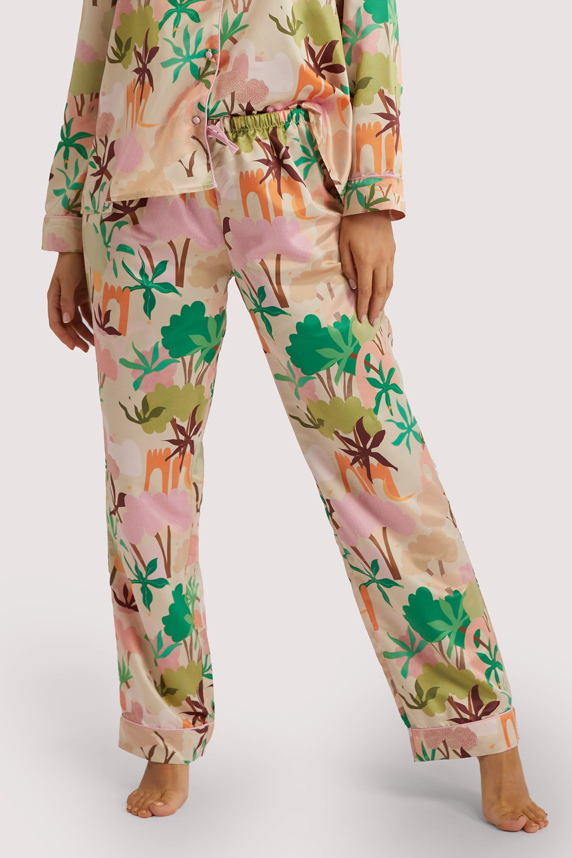 Alja Horvat Recycled Abstract Satin Trousers - Image 3