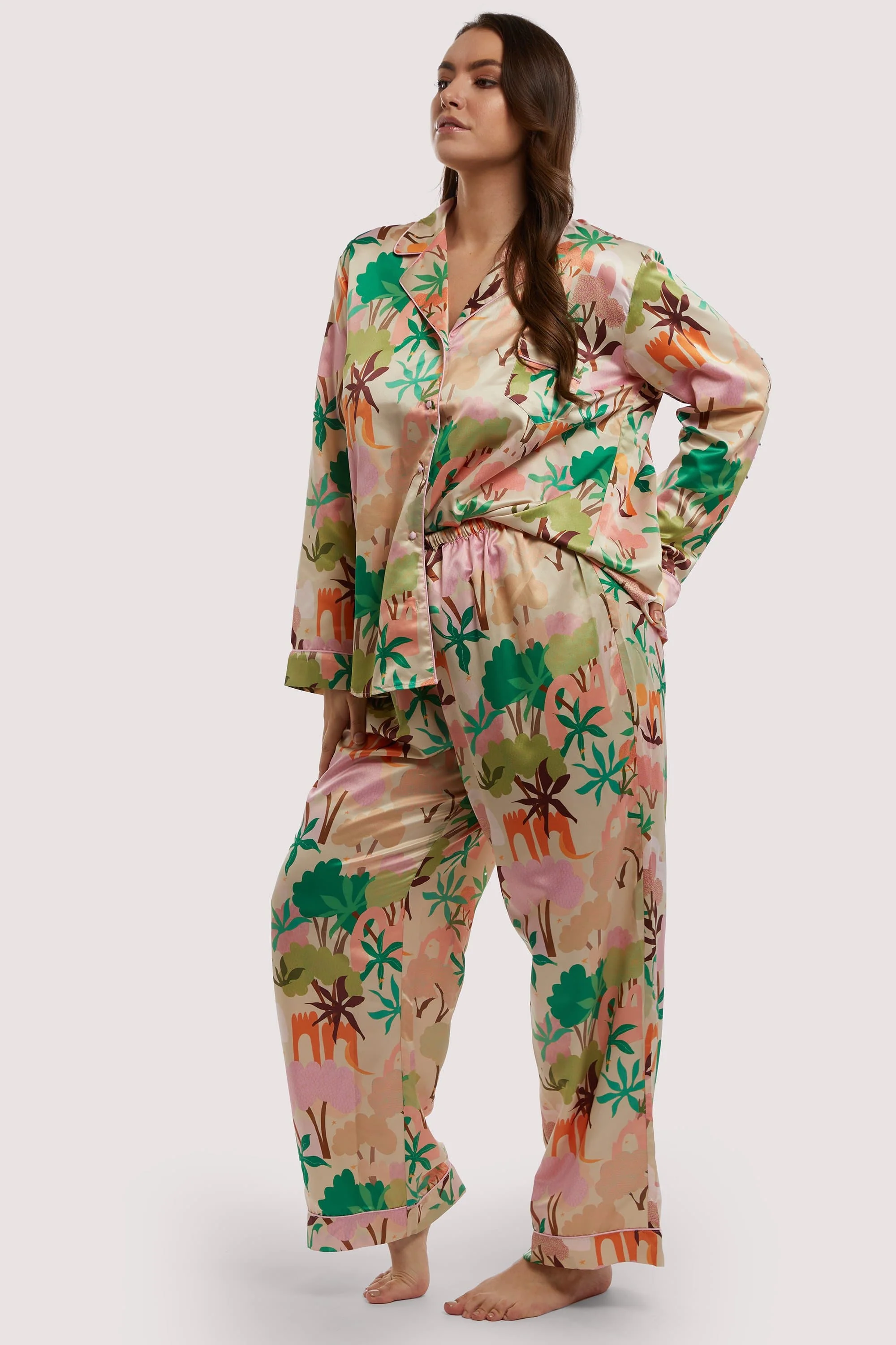 Alja Horvat Recycled Abstract Satin Trousers - Image 6