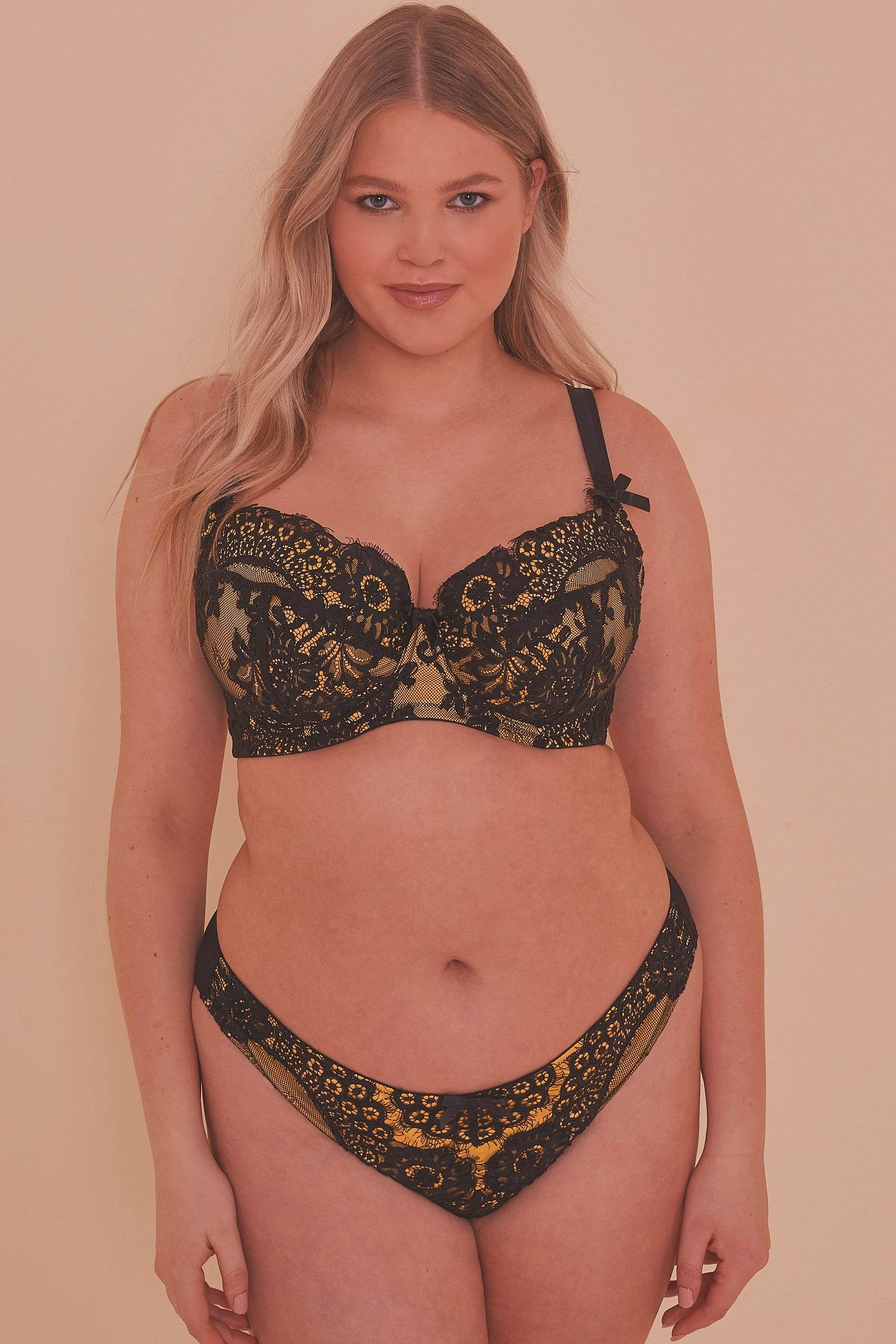 Jaquelina Mustard Contrast Brazilian Brief - Image 8