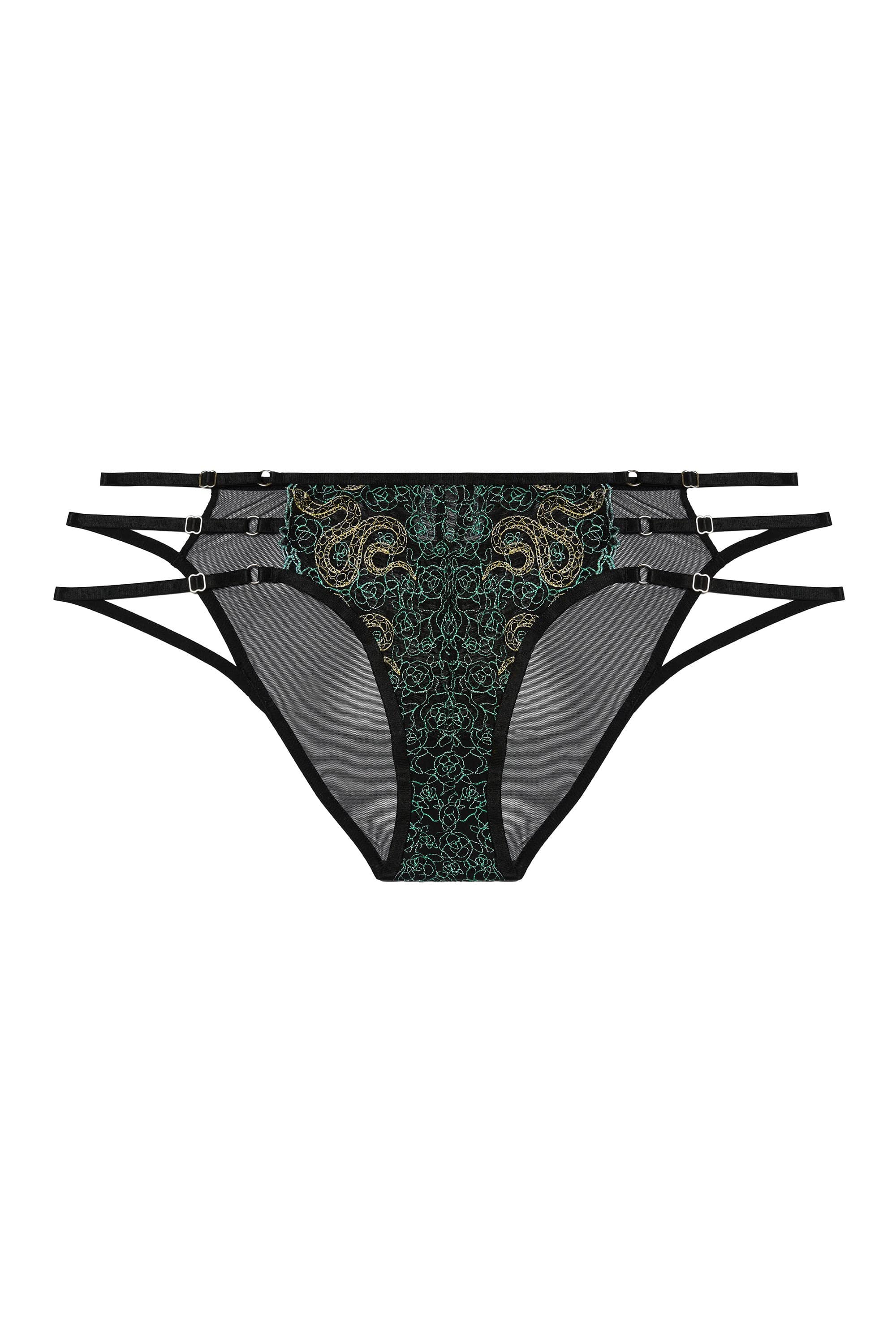 Dakota Green & Gold Snake Brief - Image 7