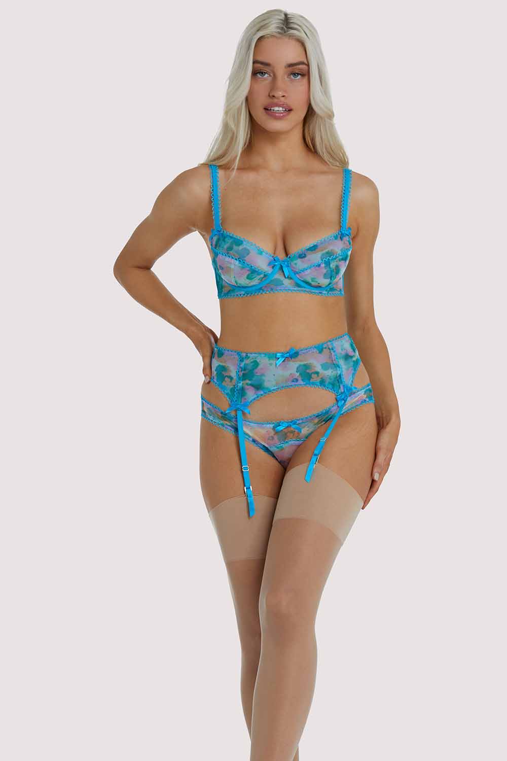 Joey Blue Watercolour Hipster Brief - Image 5