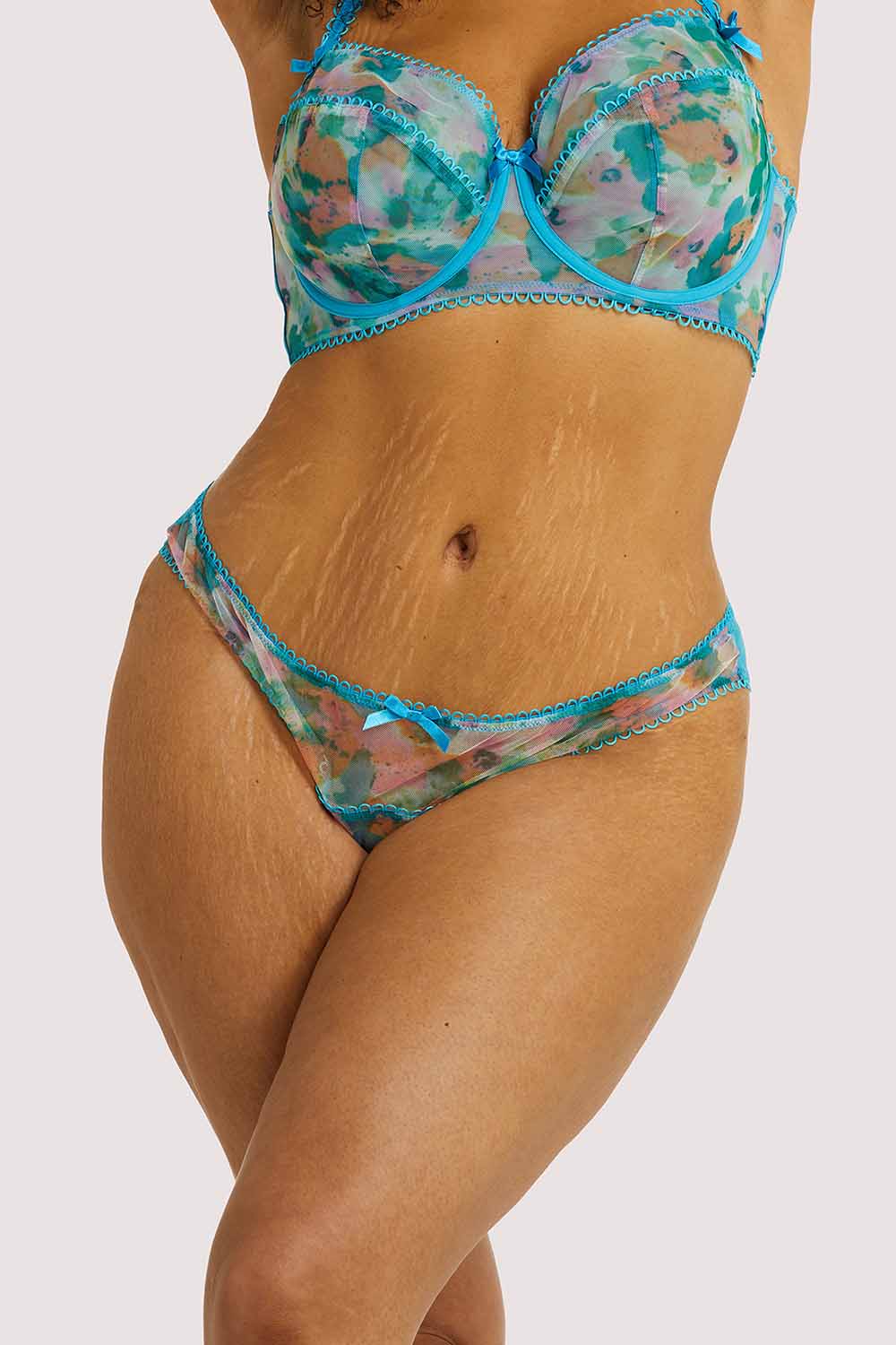 Joey Blue Watercolour Hipster Brief - Image 6