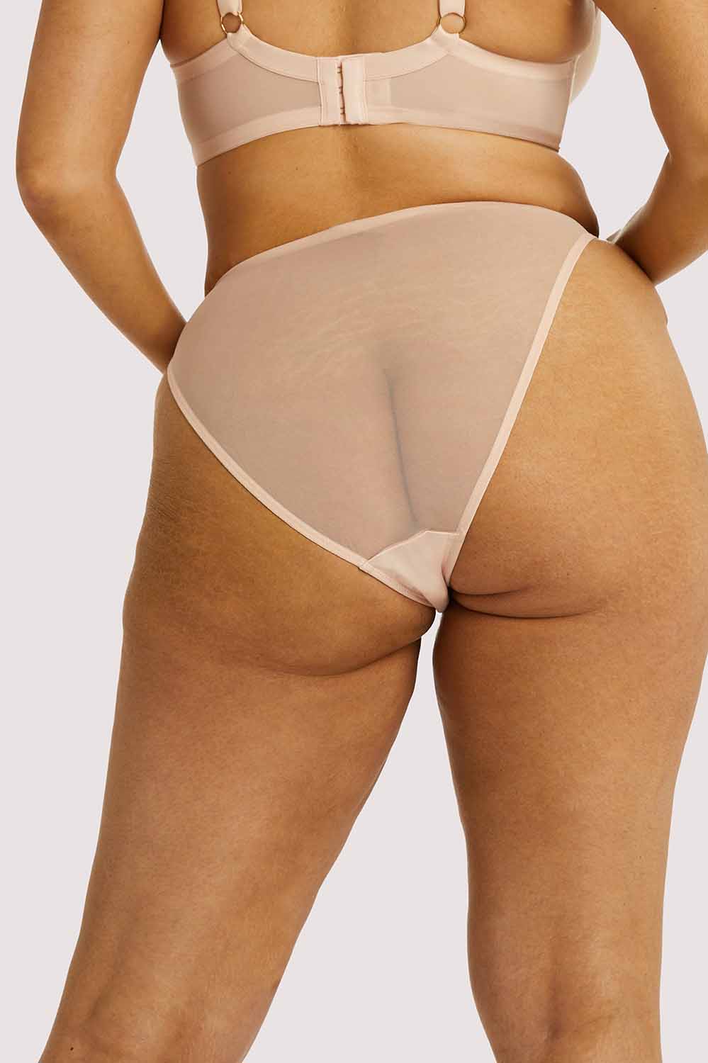 Virginia Peach Guipure Brief - Image 3