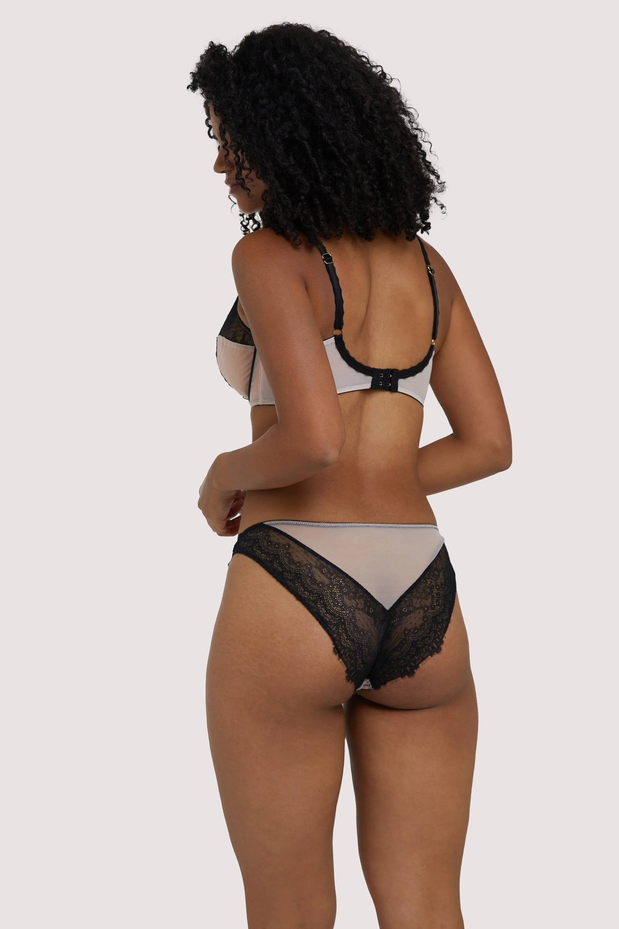 Rosalyn Black and Blush Balcony Bra - Image 8