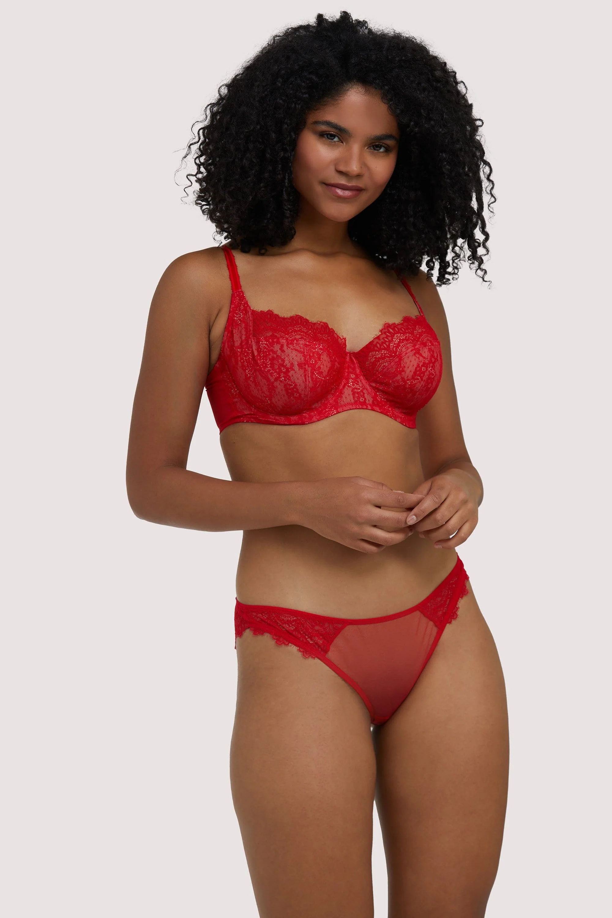 Rosalyn Red Balcony Bra - Image 4