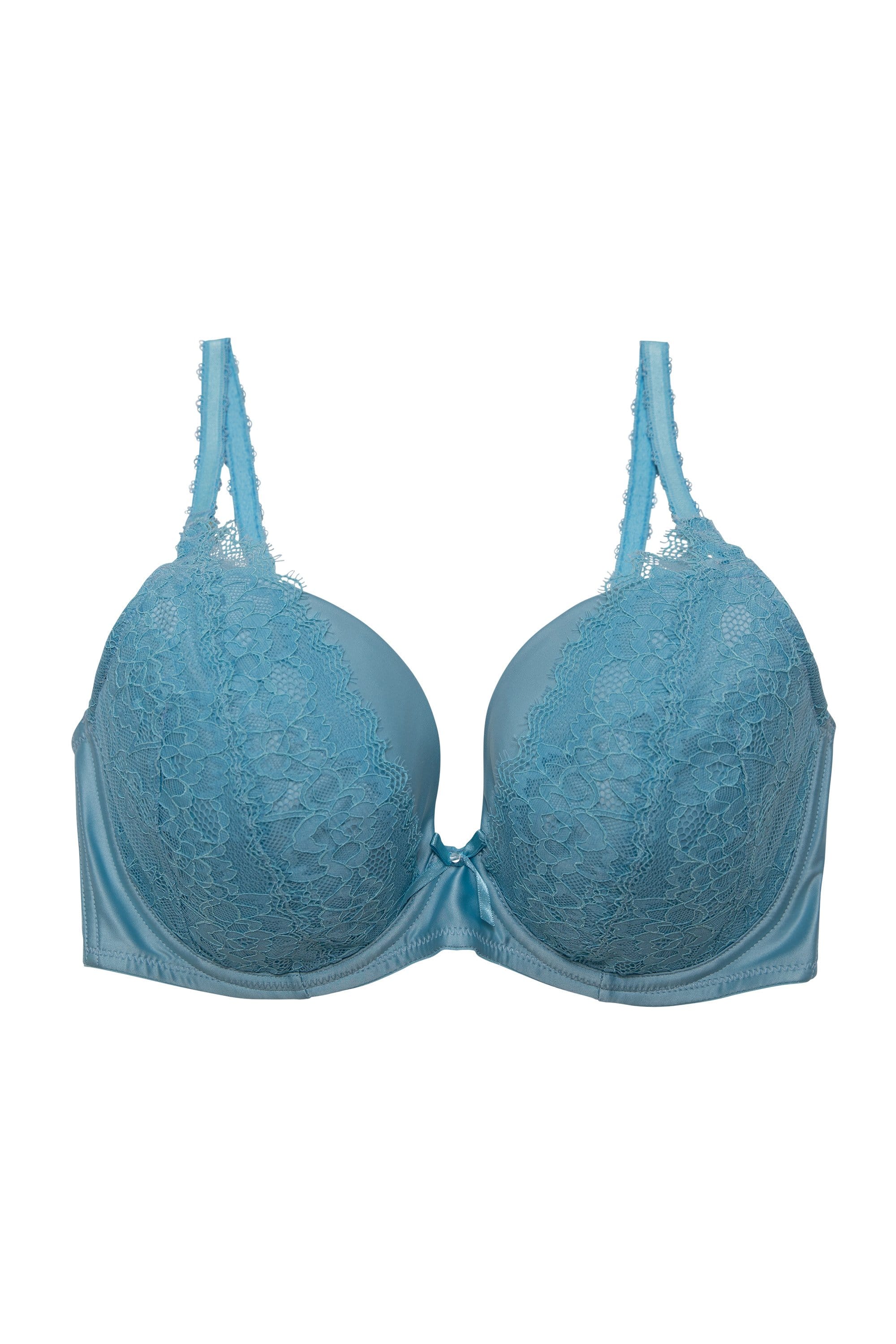 Sophia Light Blue Plunge & Push Up Bra - Image 3