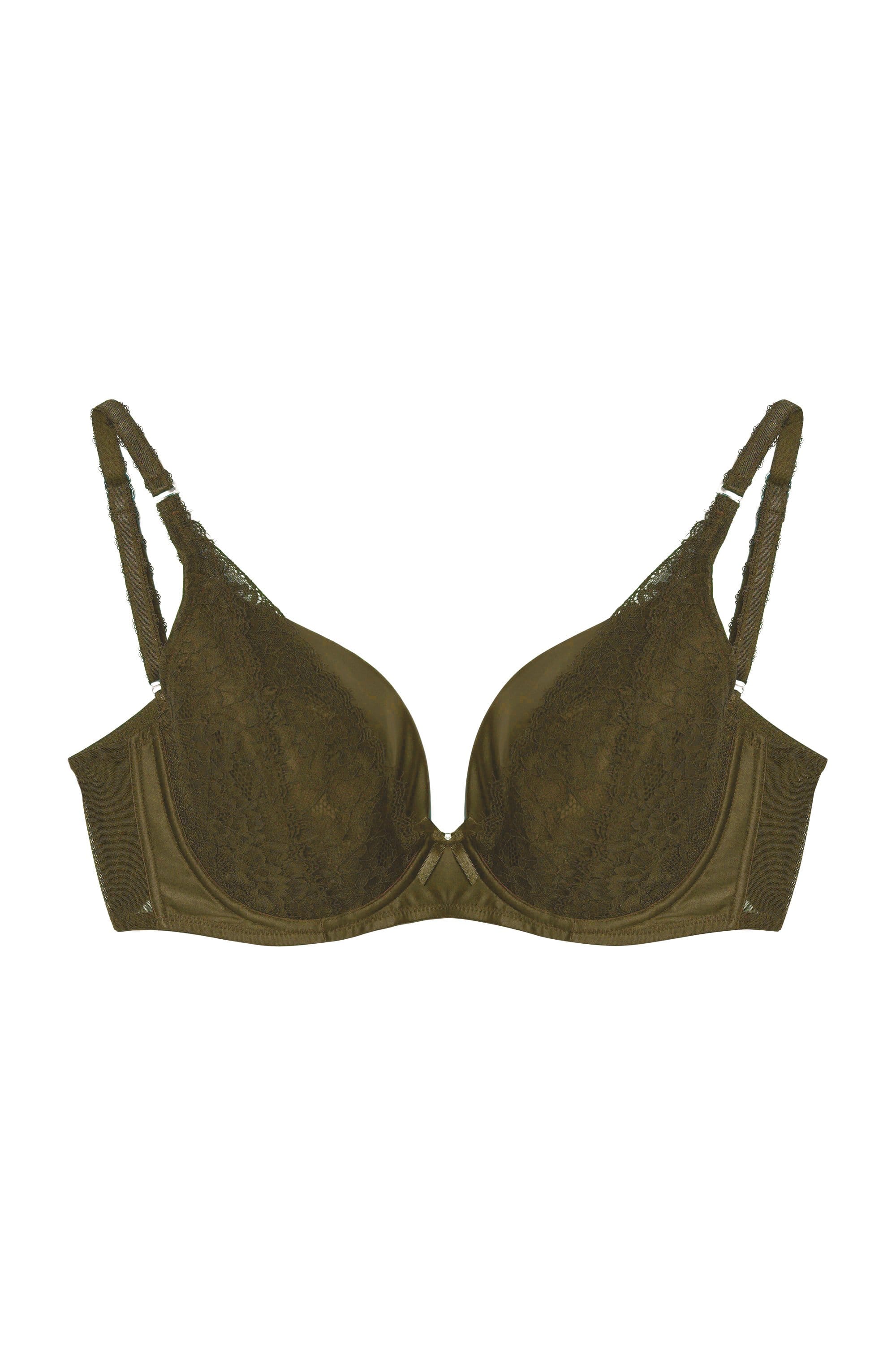 Sophia Olive Plunge Push Up Bra - Image 11