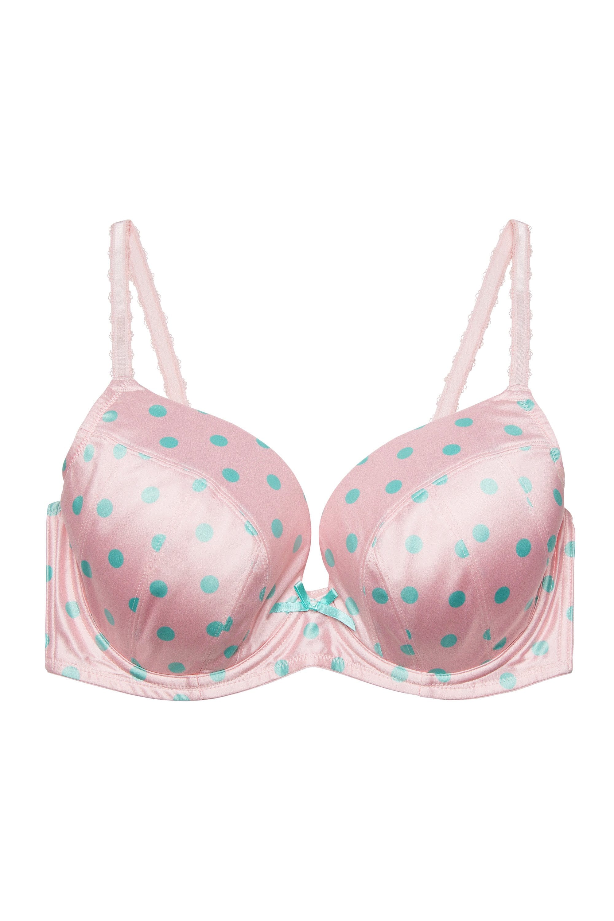 Sophia Pink & Green Spot Bra - Image 5