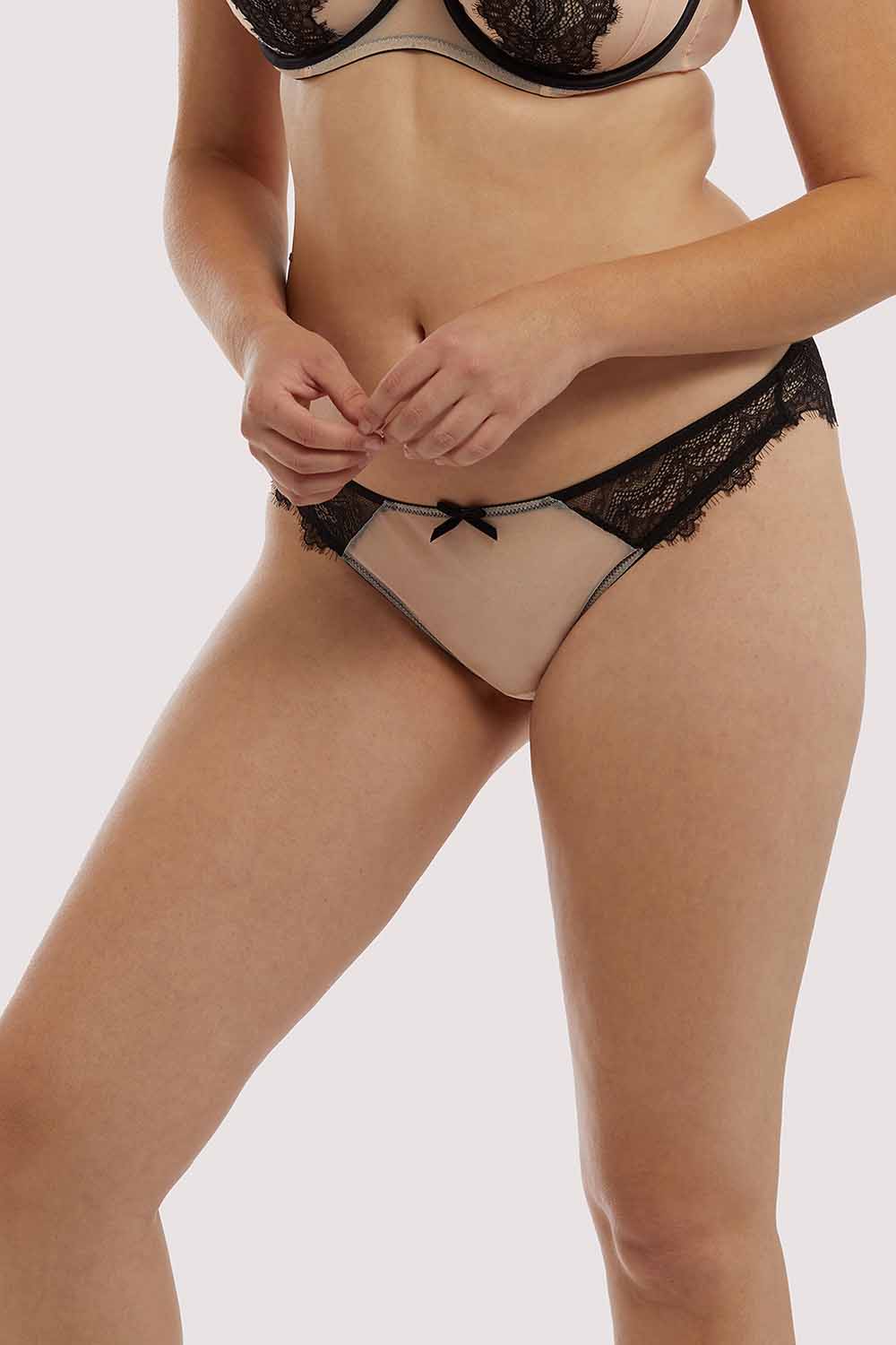Rosalyn Black and Blush Brazillian Brief - Image 7