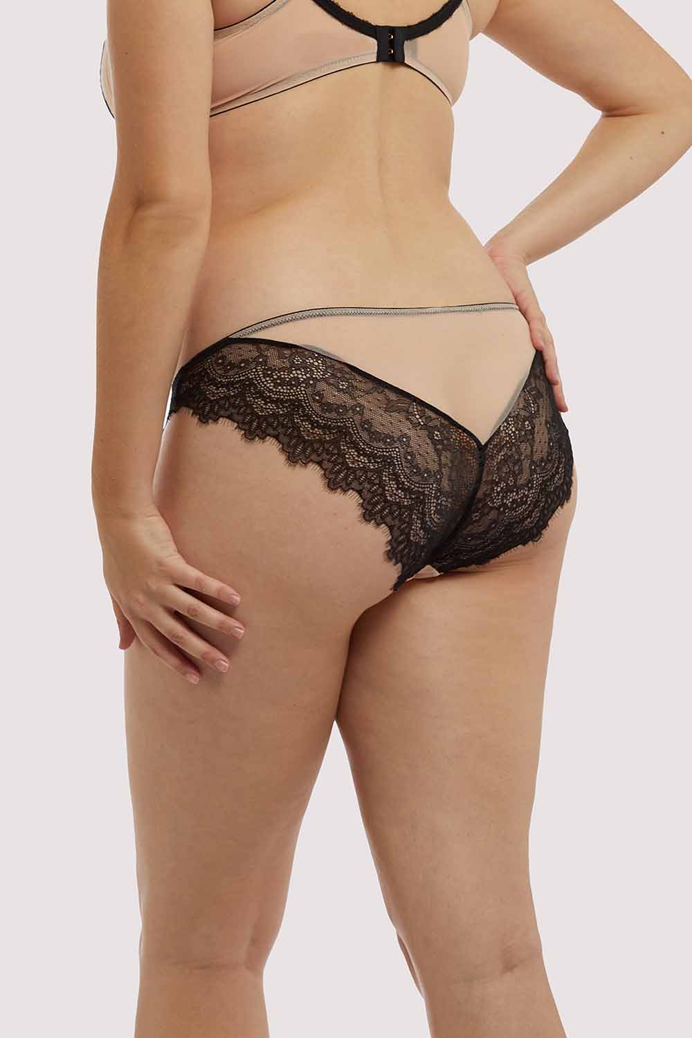 Rosalyn Black and Blush Brazillian Brief - Image 8