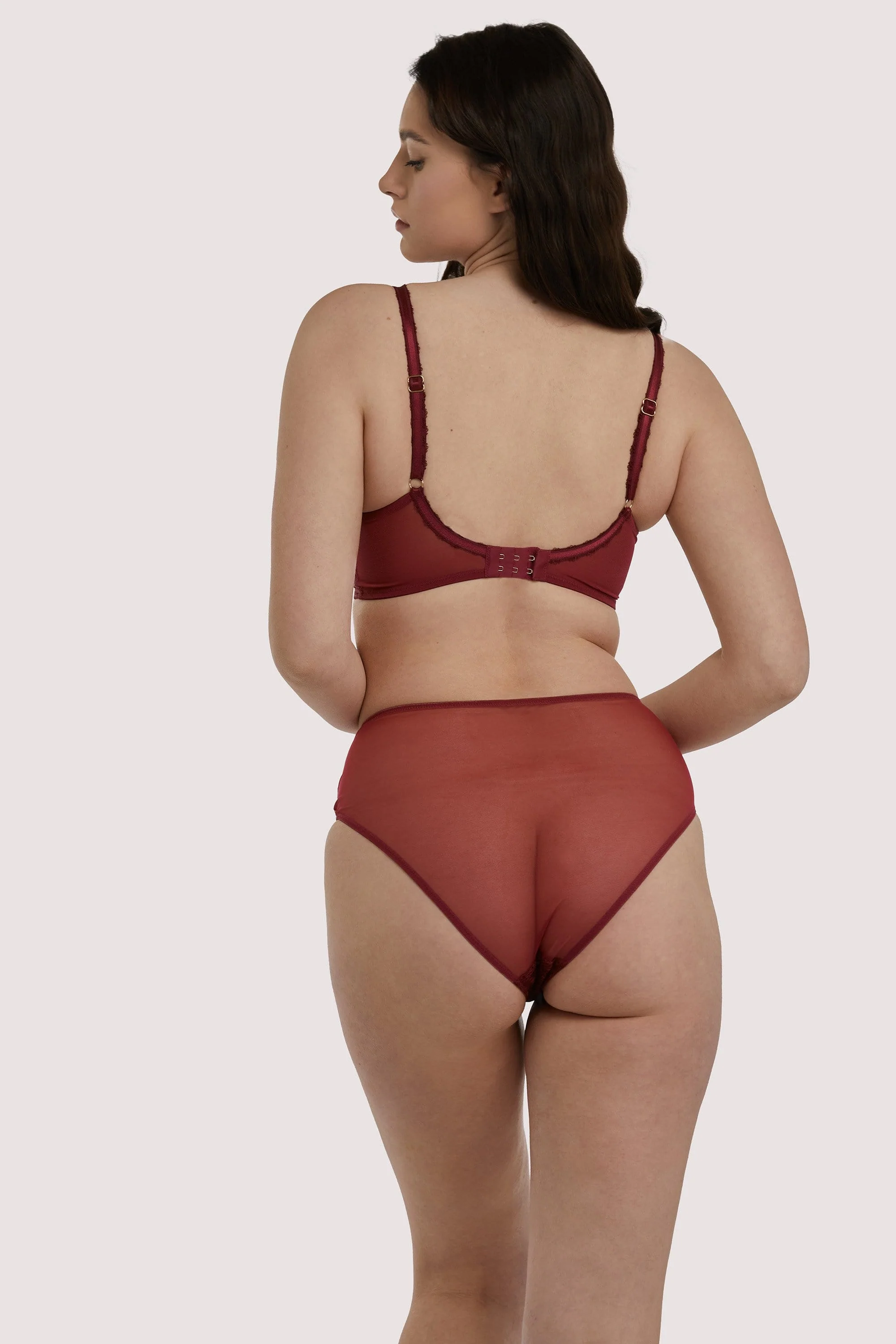 Emma Merlot Wine High Waist Brief - Image 4