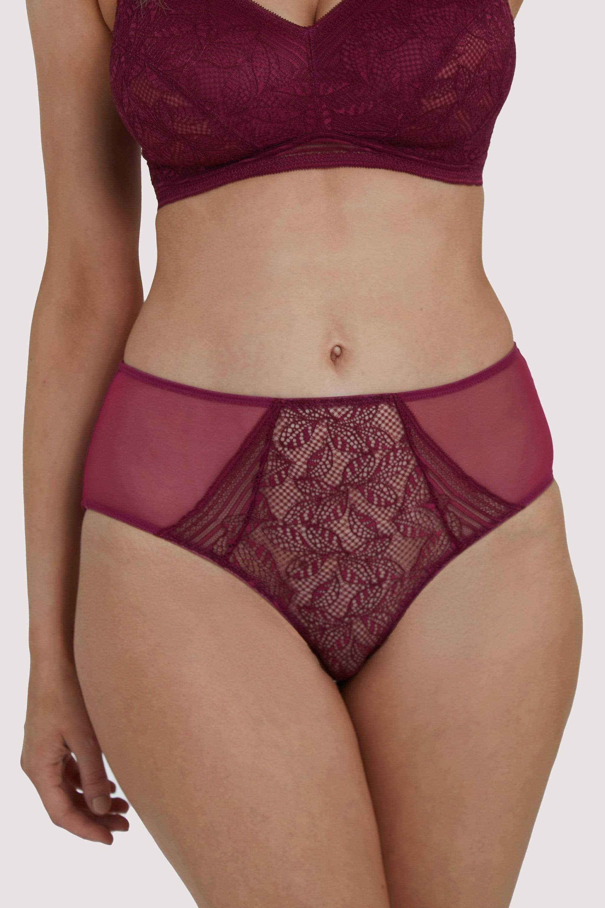 Emma Merlot Wine High Waist Brief - Image 5