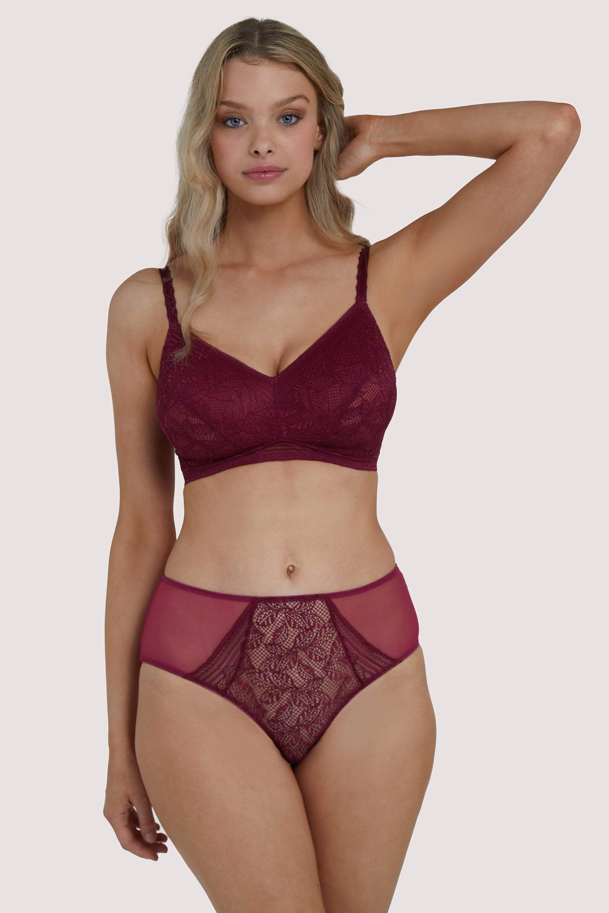 Emma Merlot Wine High Waist Brief - Image 6