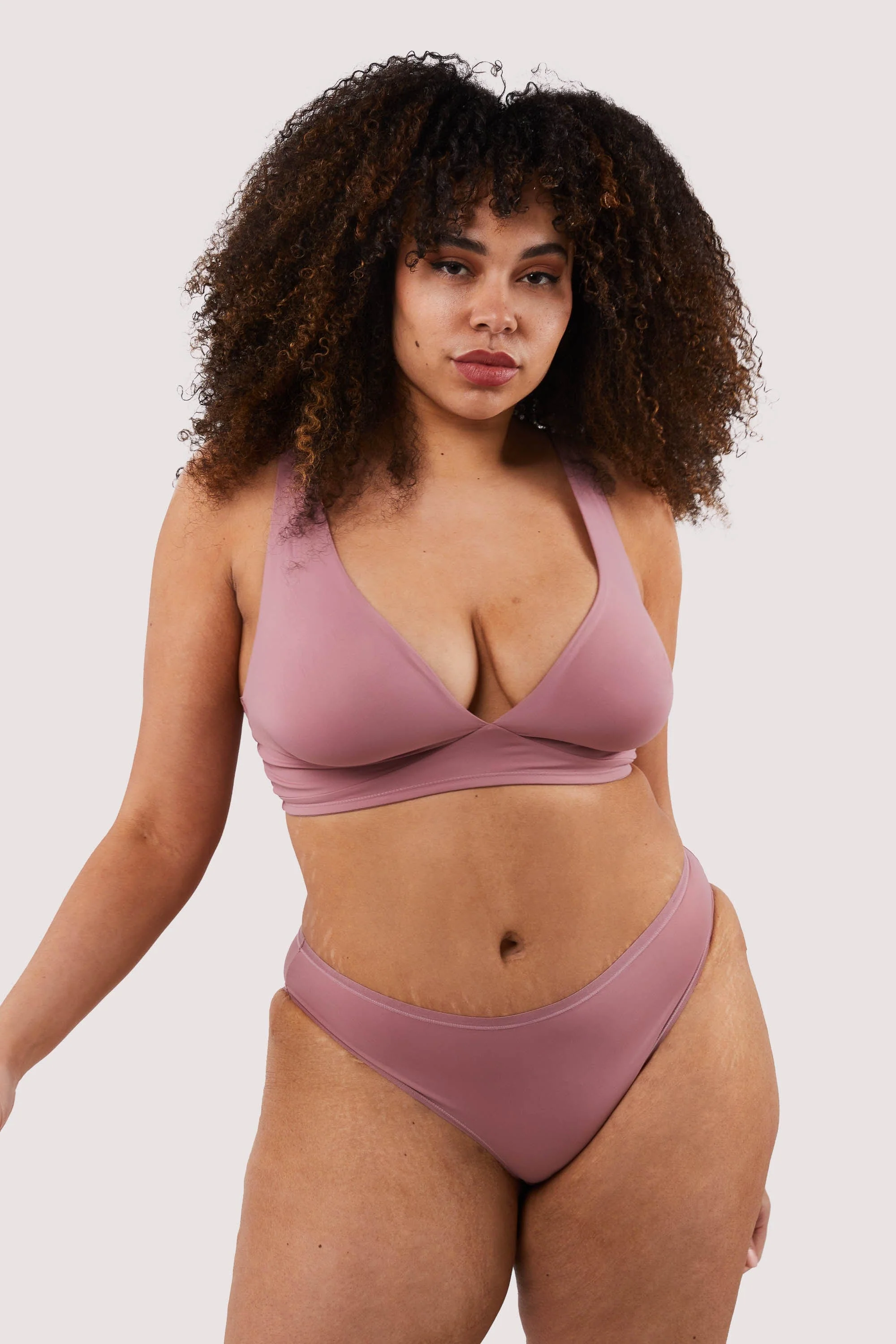 Second Skin Rose Recycled Triangle Bra - Image 10