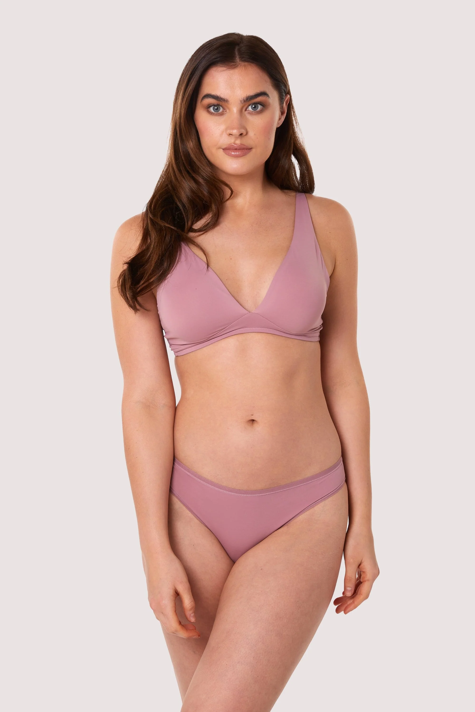 Second Skin Rose Recycled Triangle Bra - Image 5