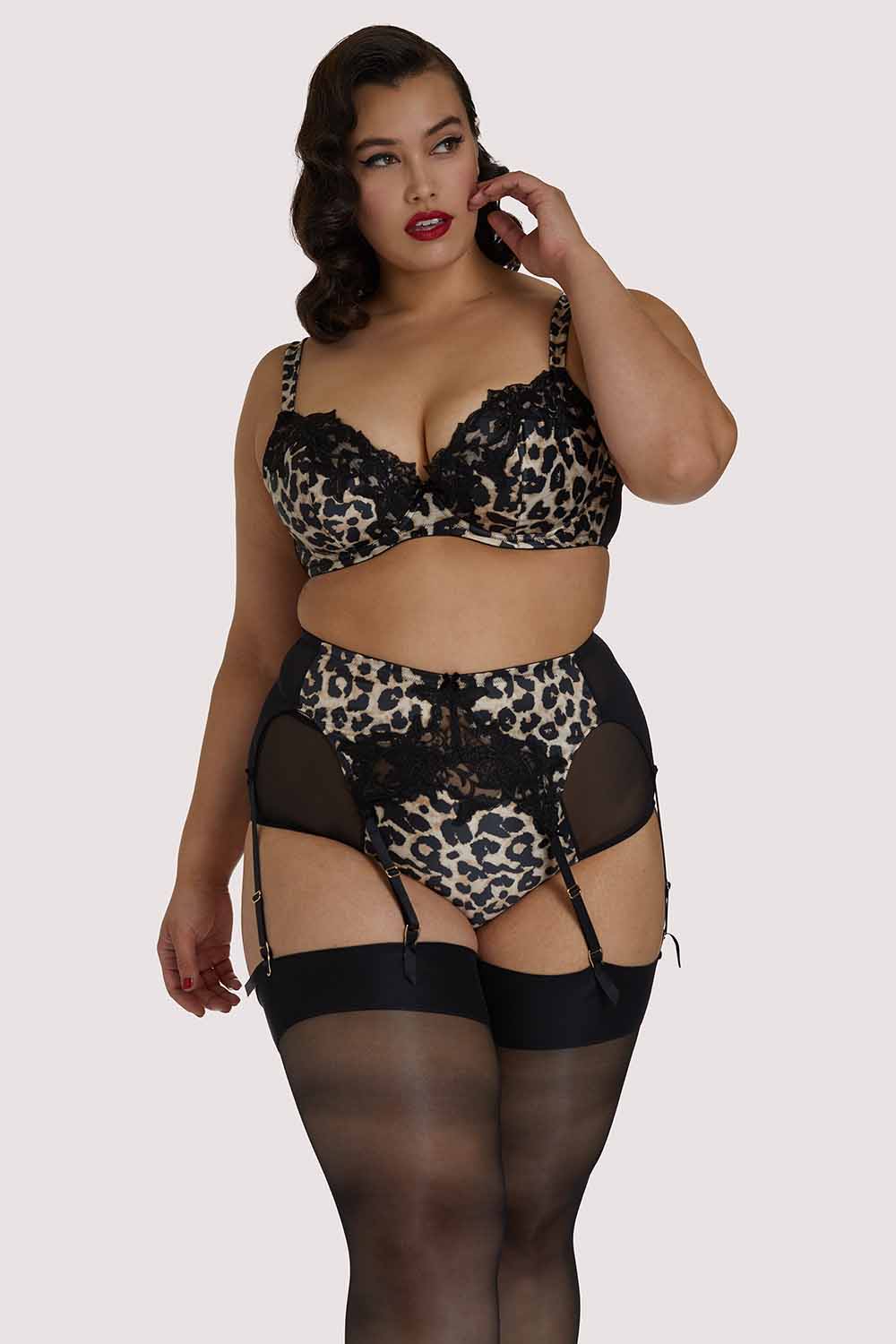 Millicent Leopard Plunge Curve Bra - Image 5