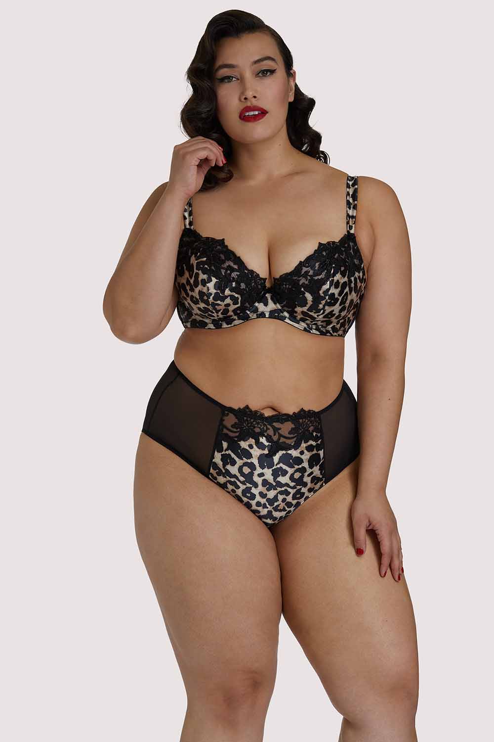 Millicent Leopard High Waist Curve Brief - Image 3