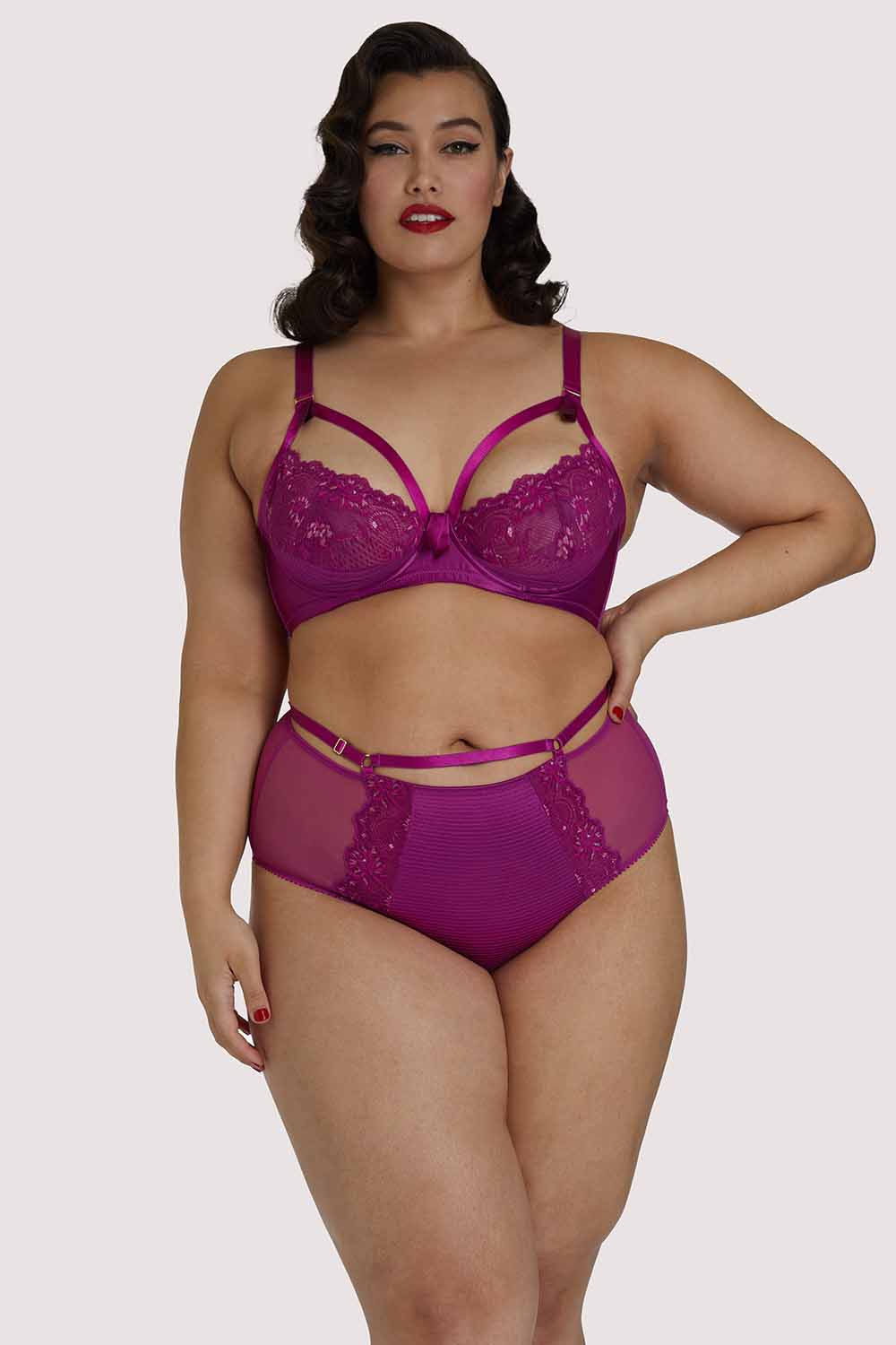 Madame X Magenta Plunge Curve Bra - Image 3