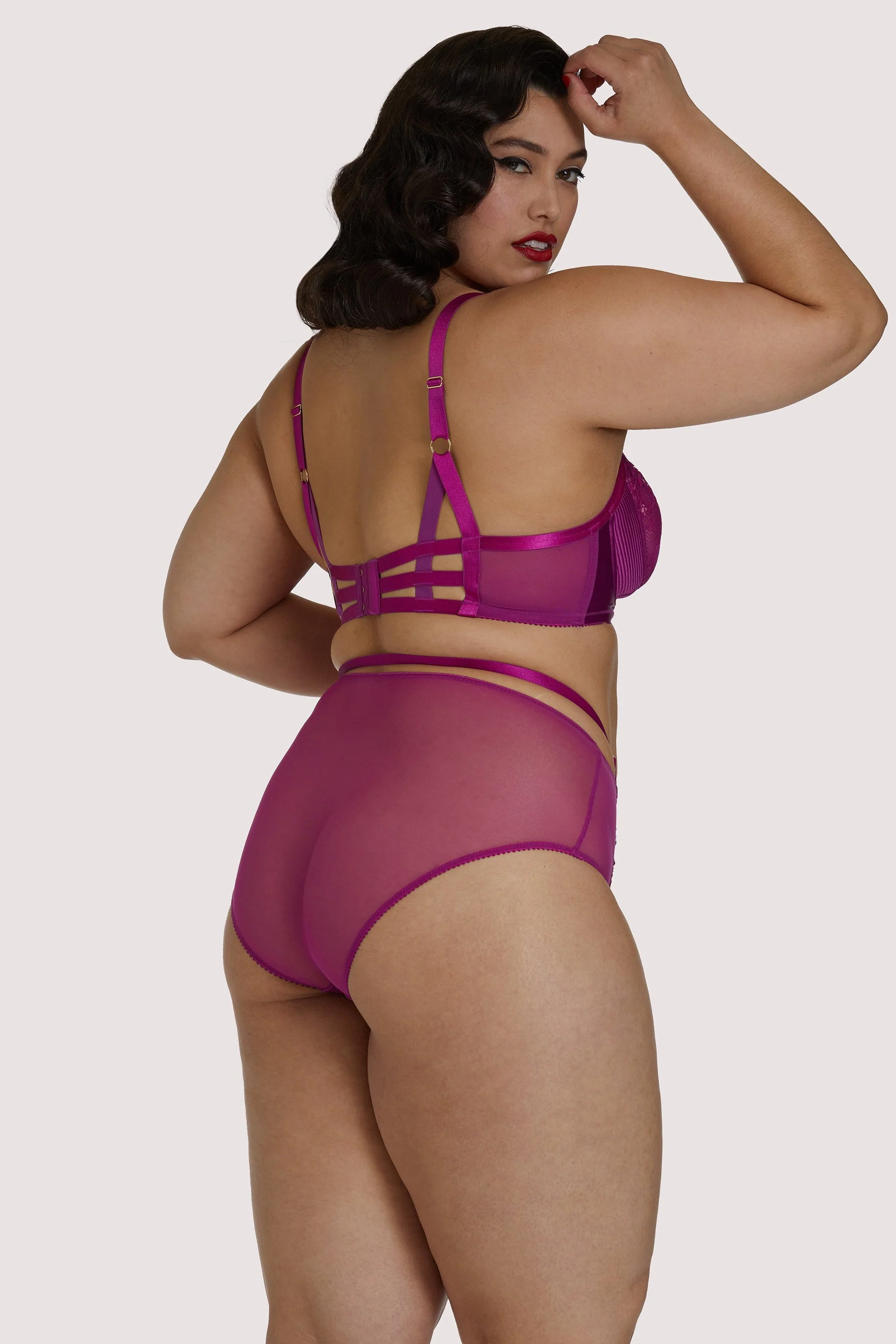 Madame X Magenta Plunge Curve Bra - Image 4