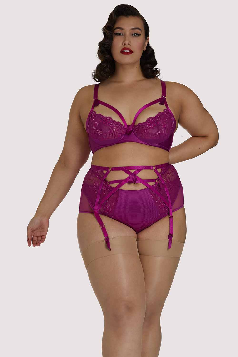 Madame X Magenta Plunge Curve Bra - Image 5