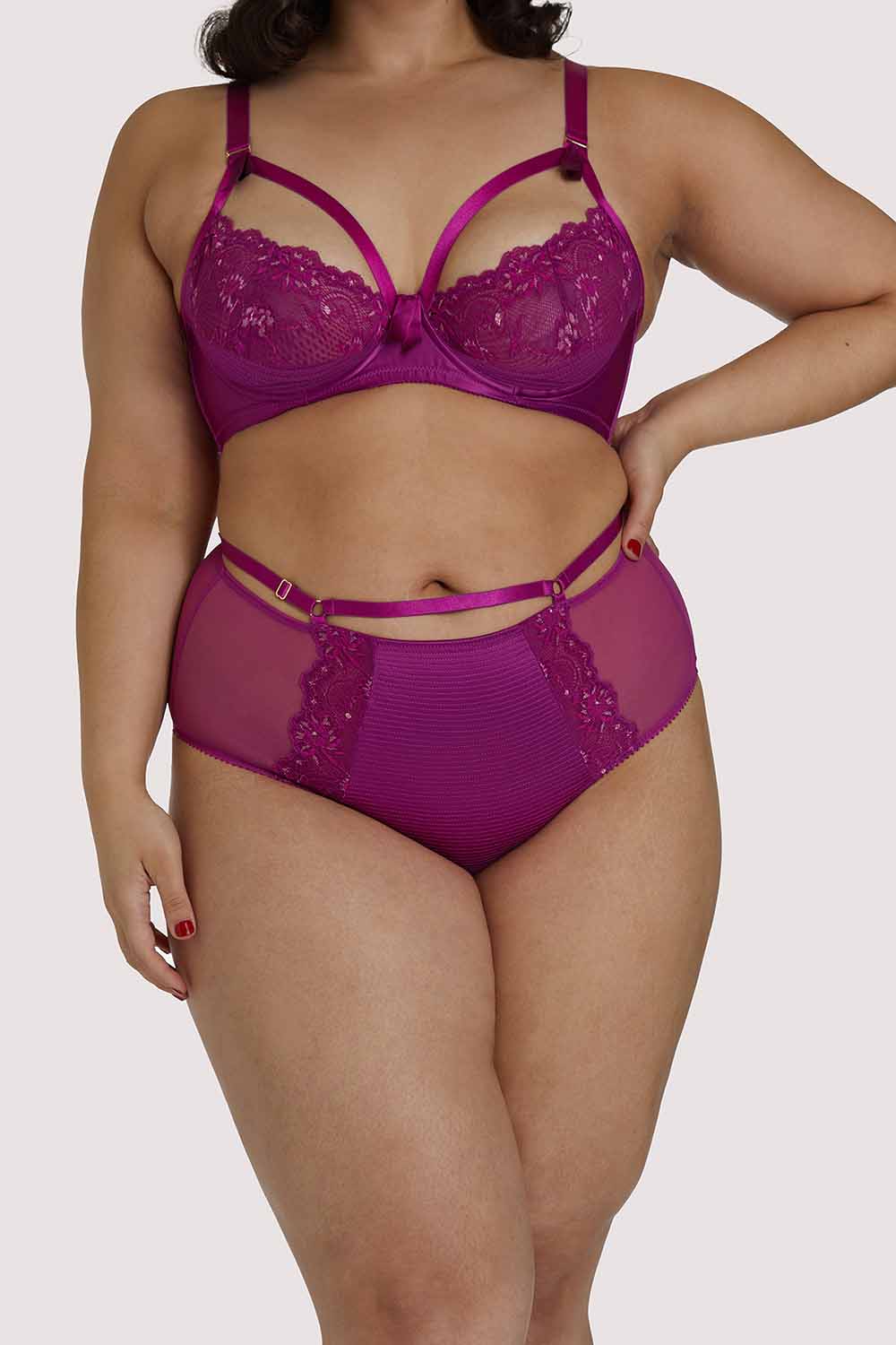 Madame X Magenta Curve High Waist Brief - Image 3