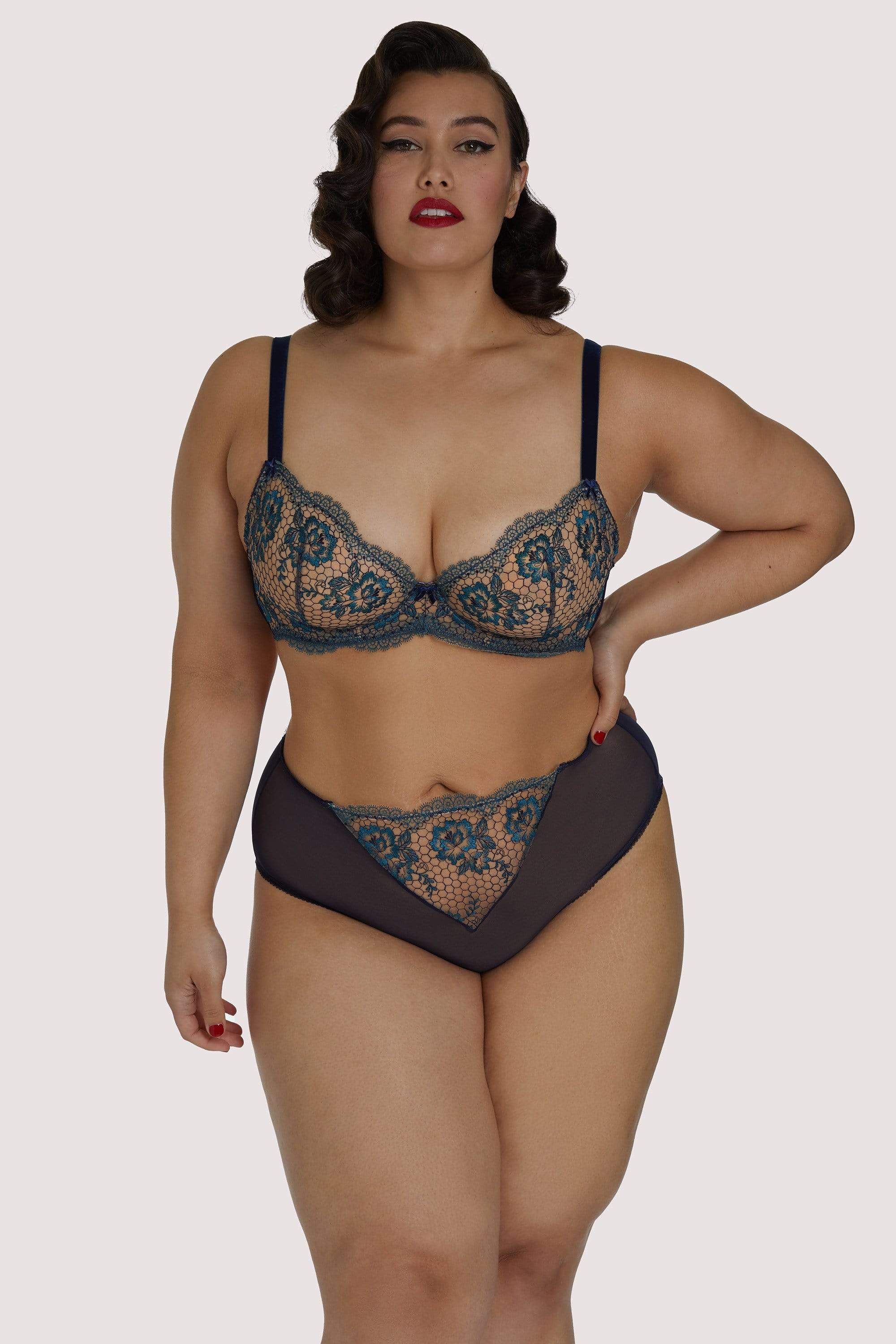 Evelina Blue Curve Bra - Image 3