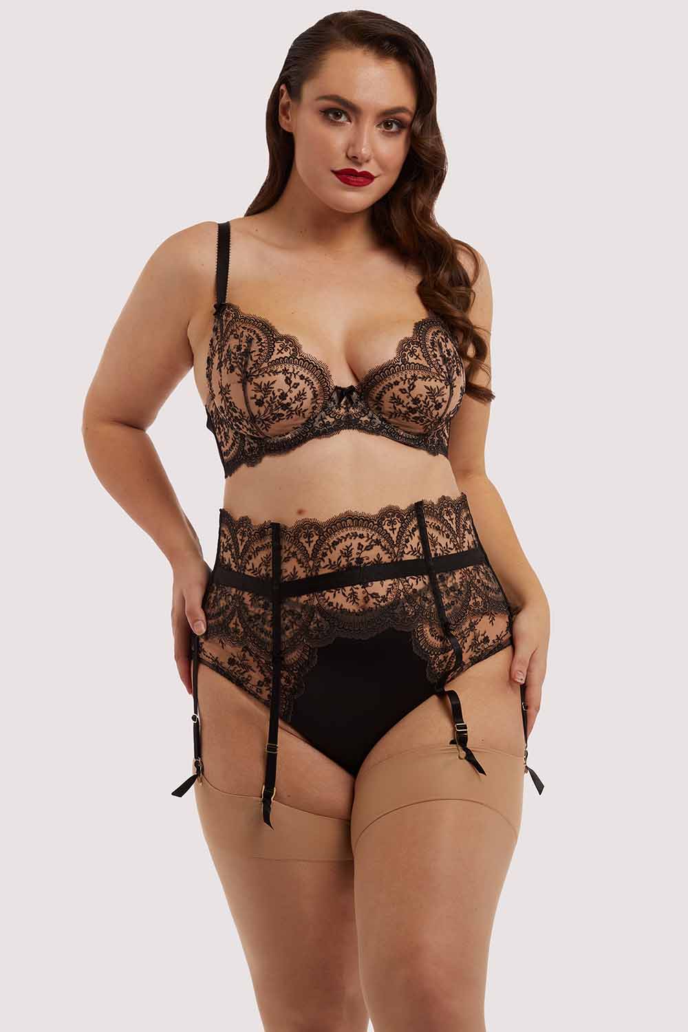 Severine Black Suspender Curve - Image 5