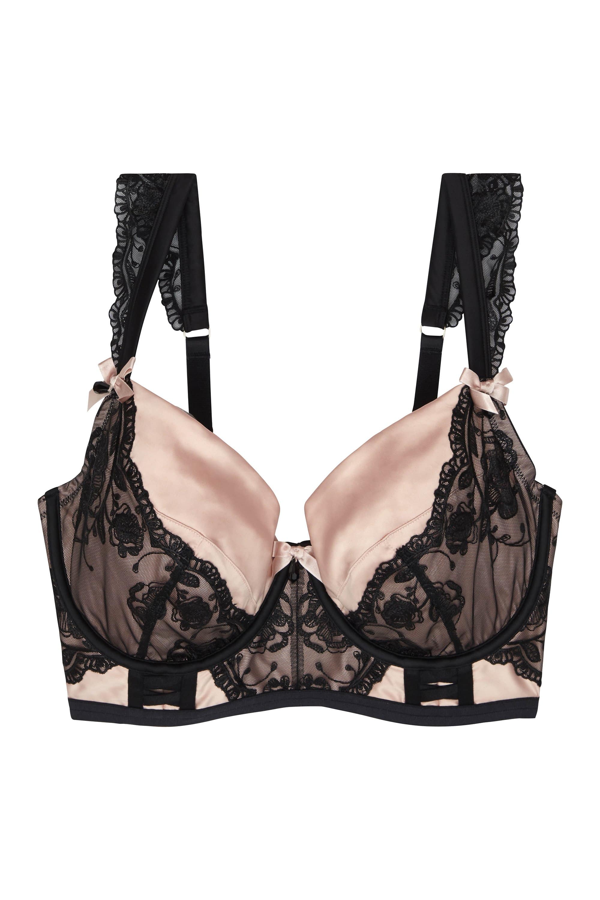 Sabine Lace Up Contrast Bra Fuller Bust - Image 2
