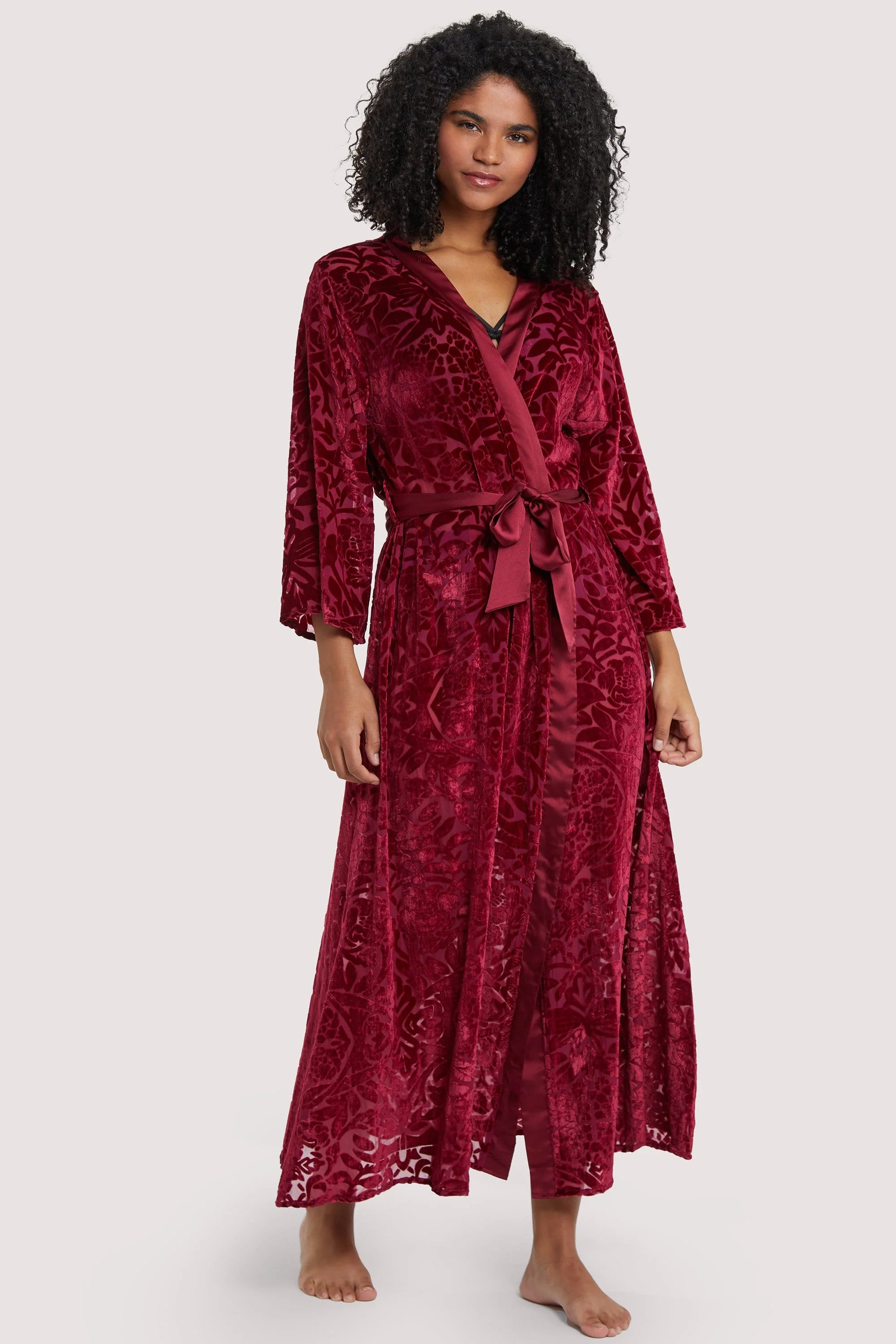 FFFB Wine Devore Gown